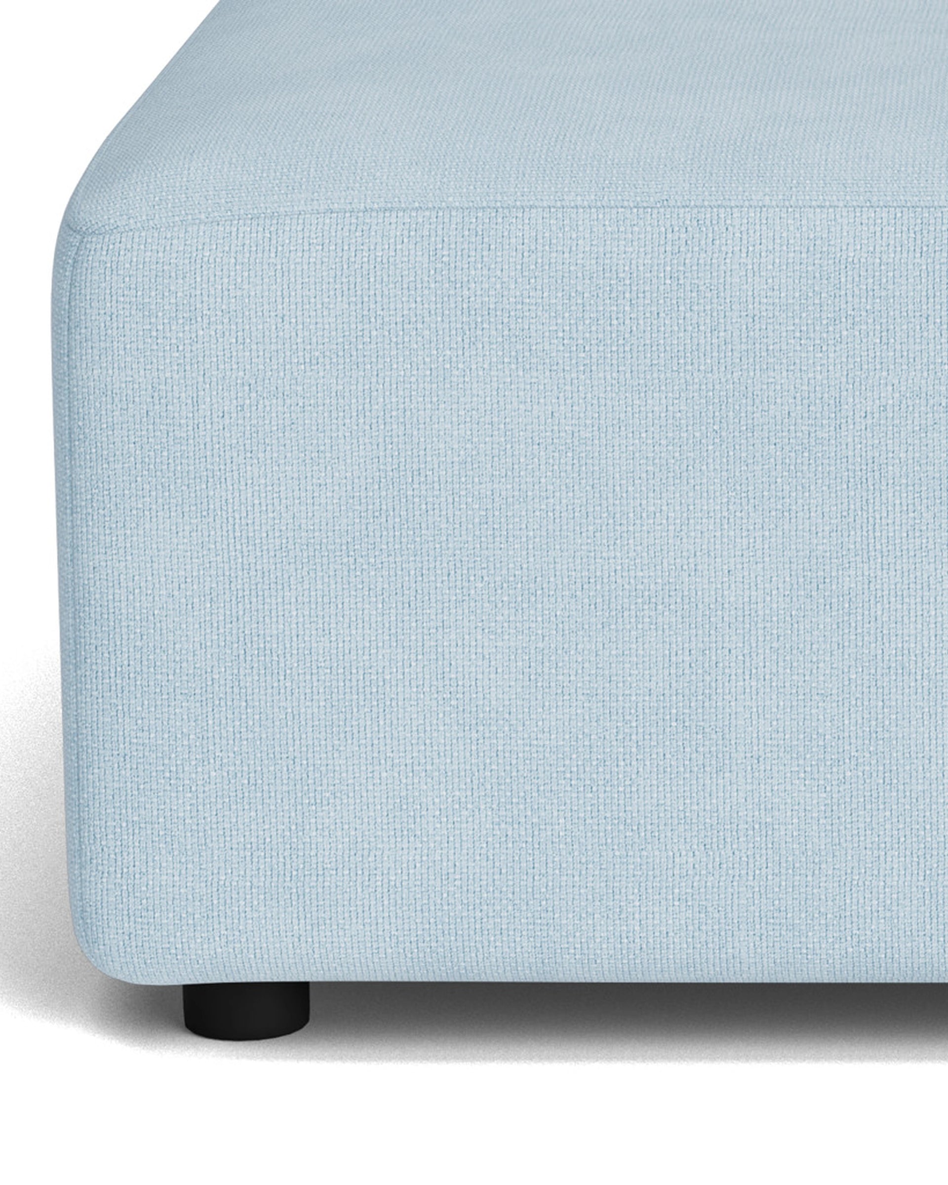 Stretch Ottoman - Fossil Powder Blue