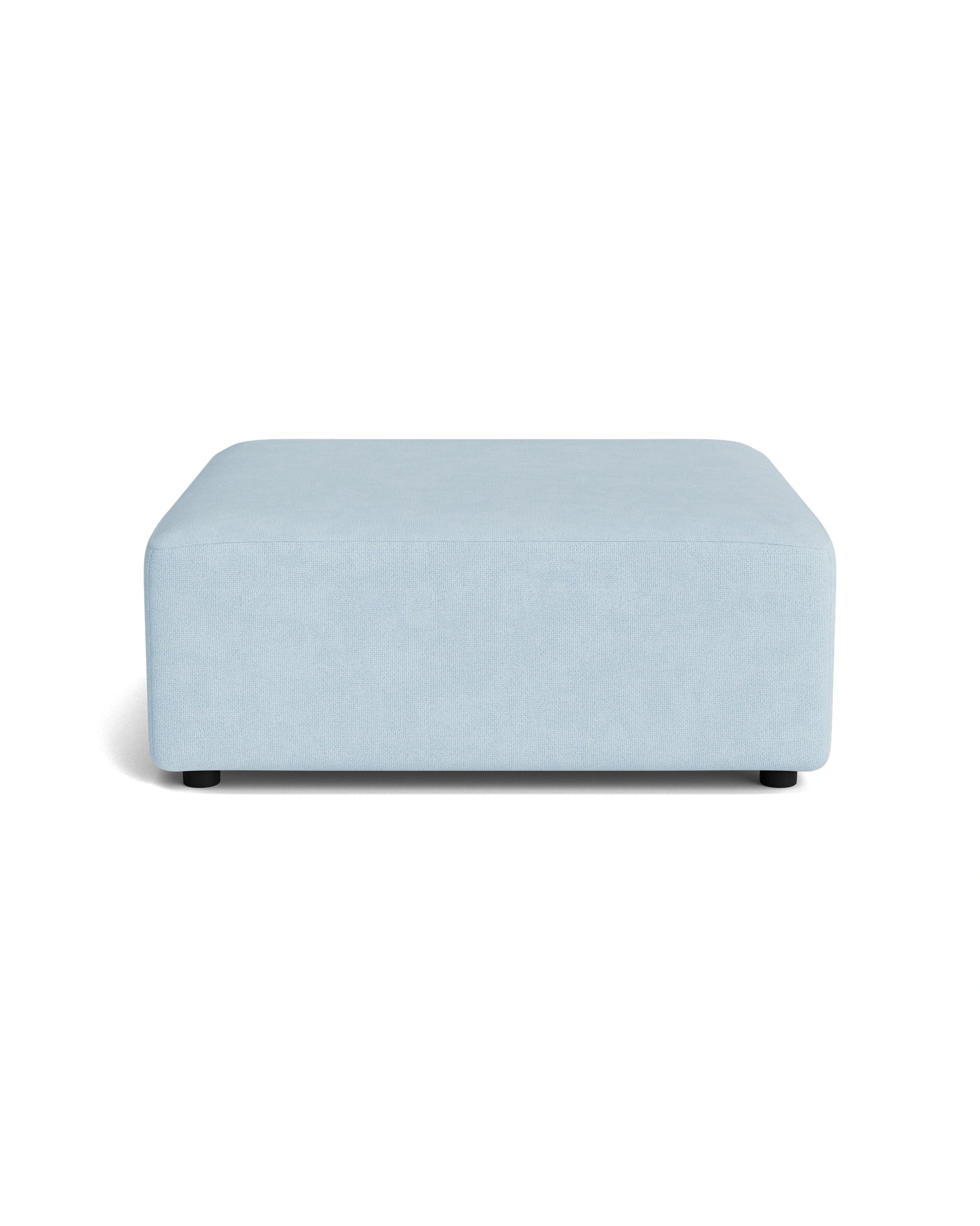 Stretch Ottoman - Fossil Powder Blue