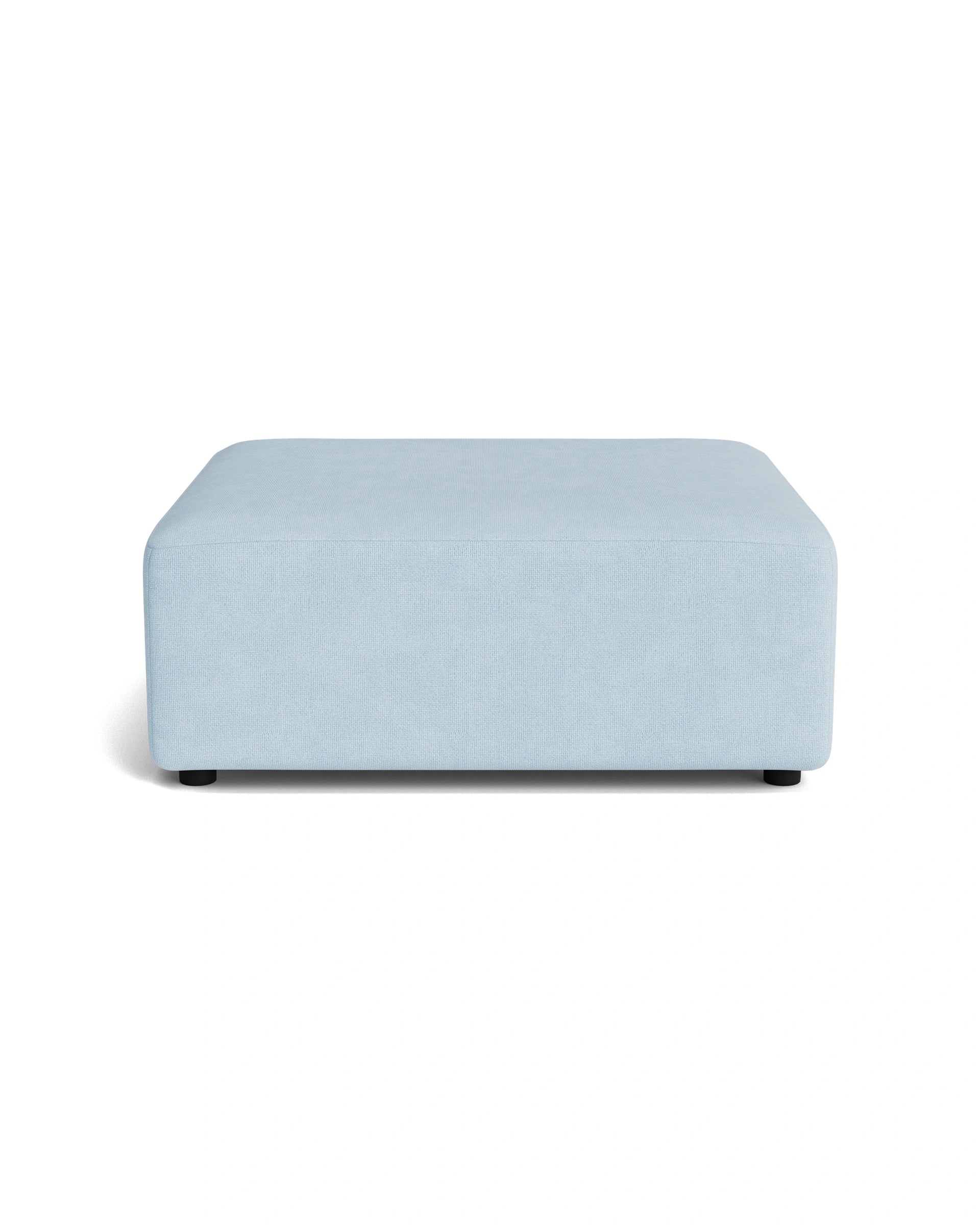 Stretch Ottoman - Fossil Powder Blue