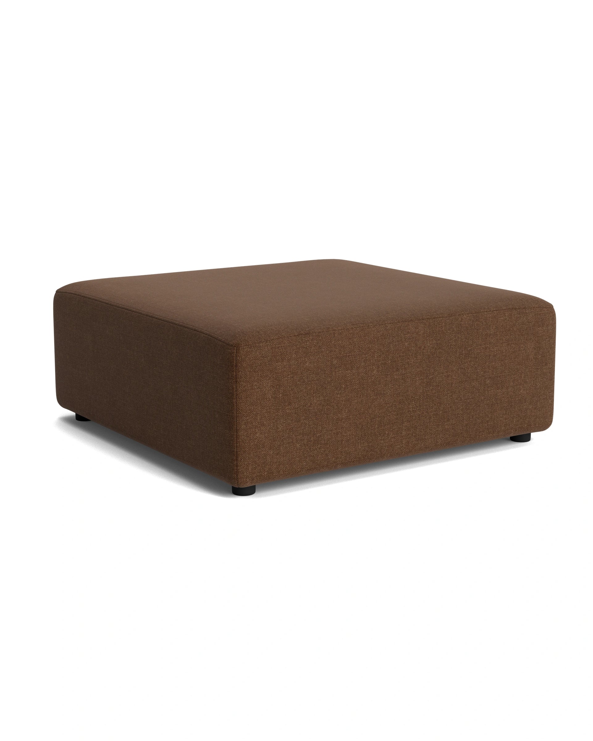 Stretch Ottoman - Fossil Chocolate