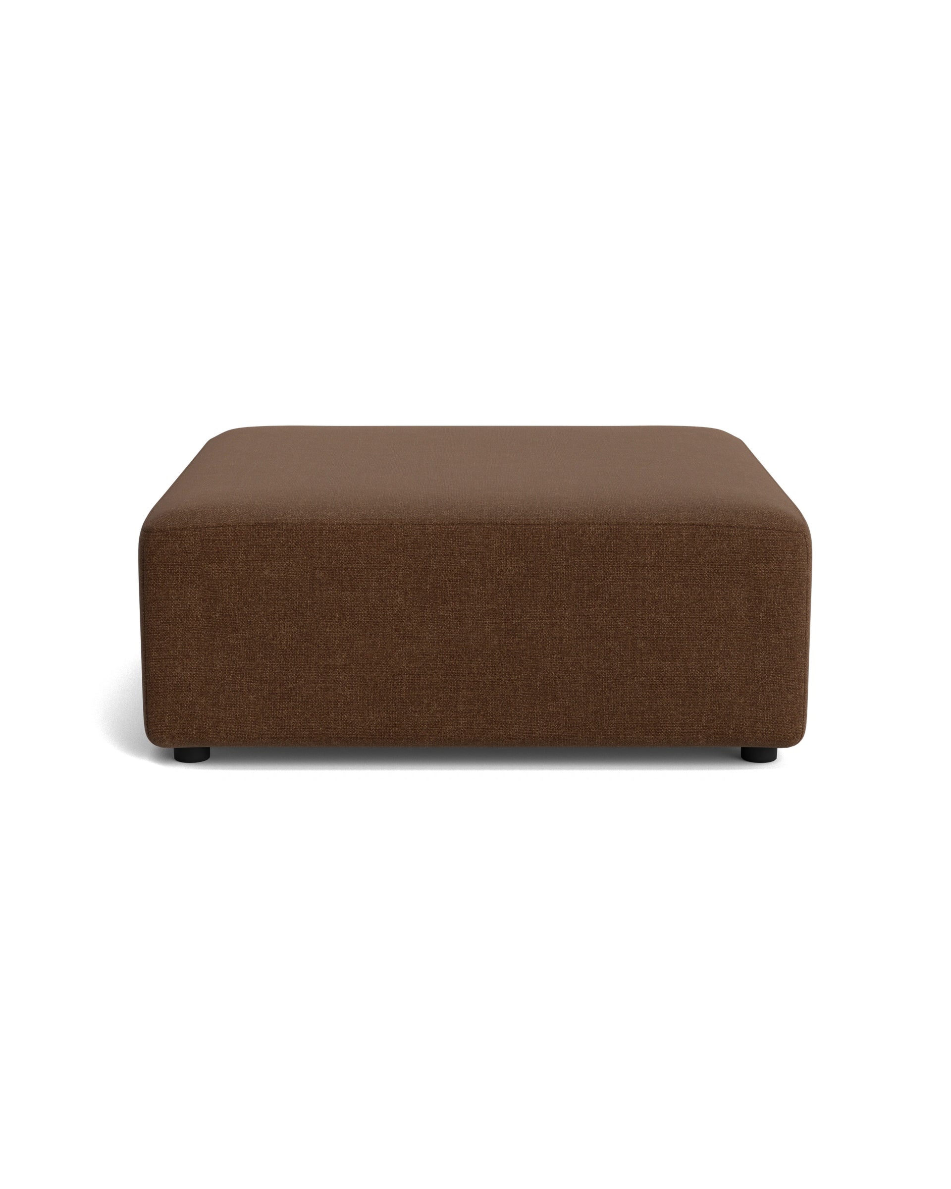 Stretch Ottoman - Fossil Chocolate