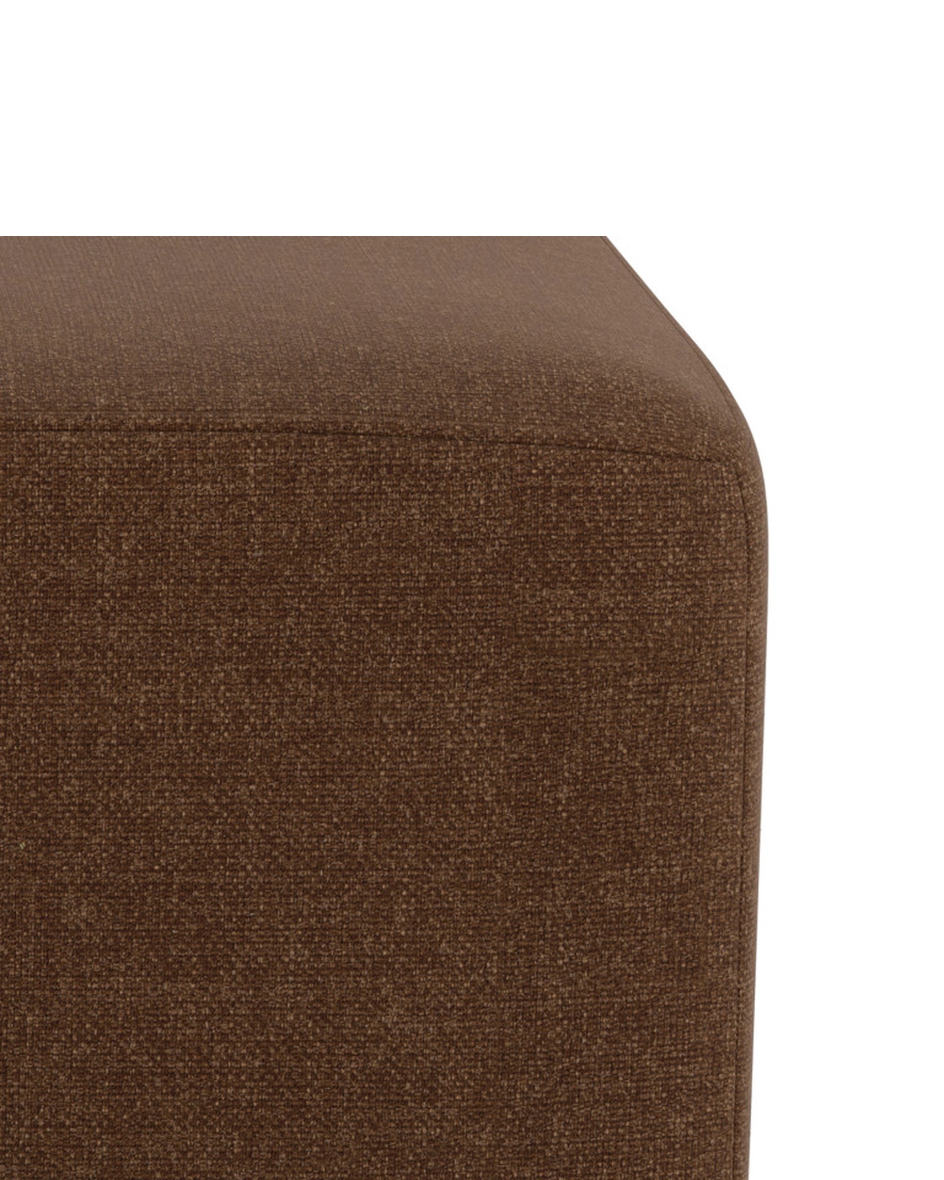 Stretch Ottoman - Fossil Chocolate