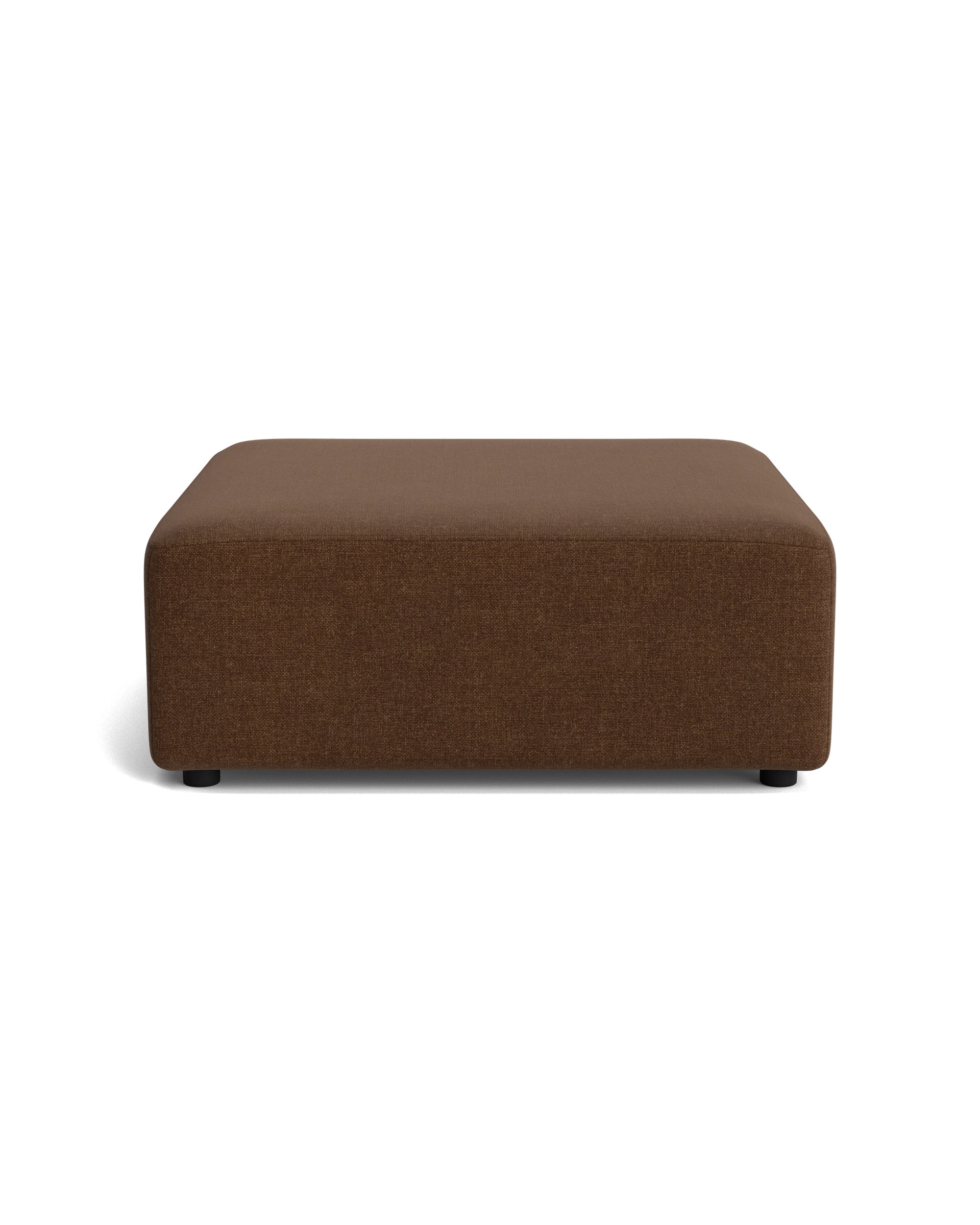 Stretch Ottoman - Fossil Chocolate
