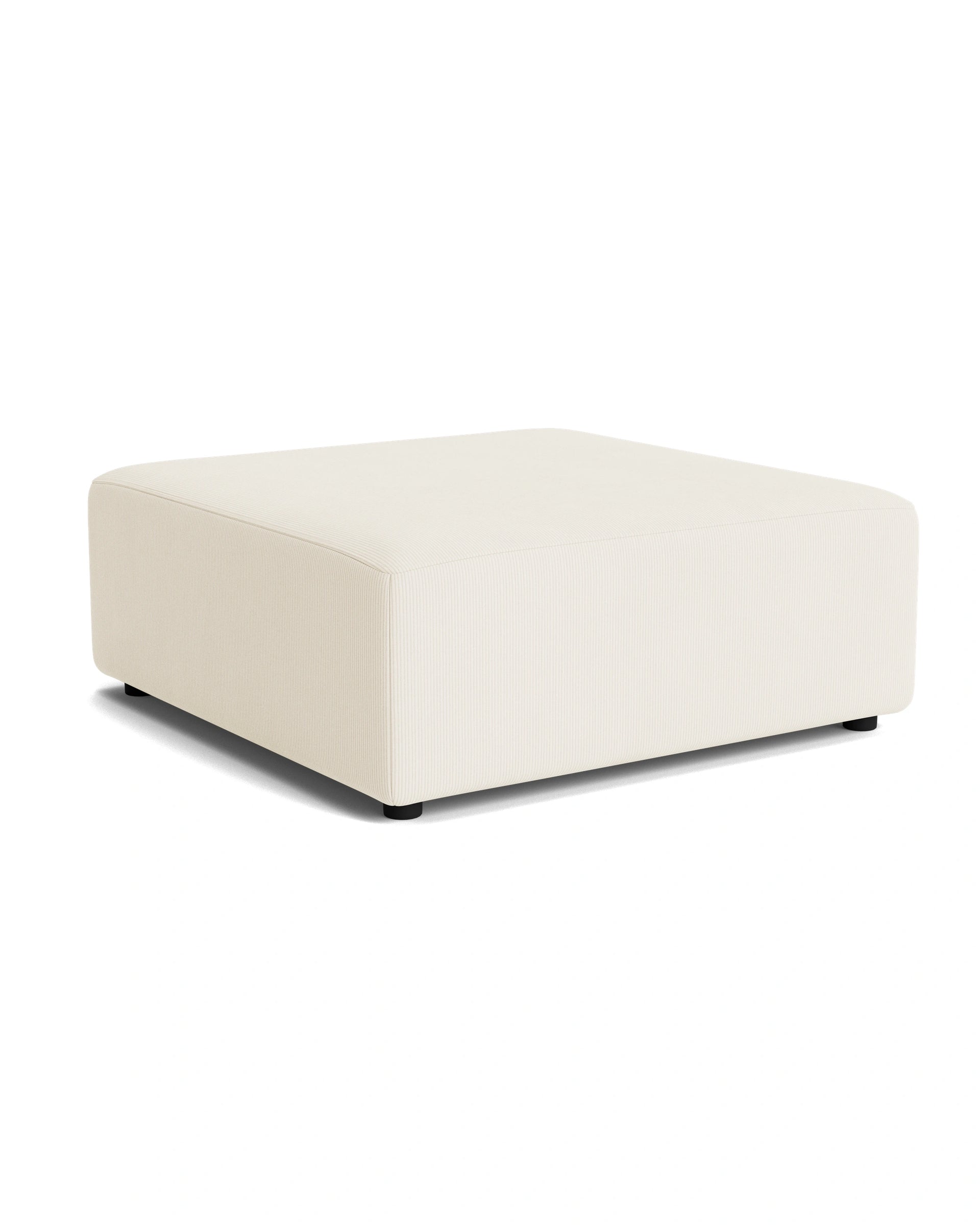 Stretch Ottoman - Corduroy Off White