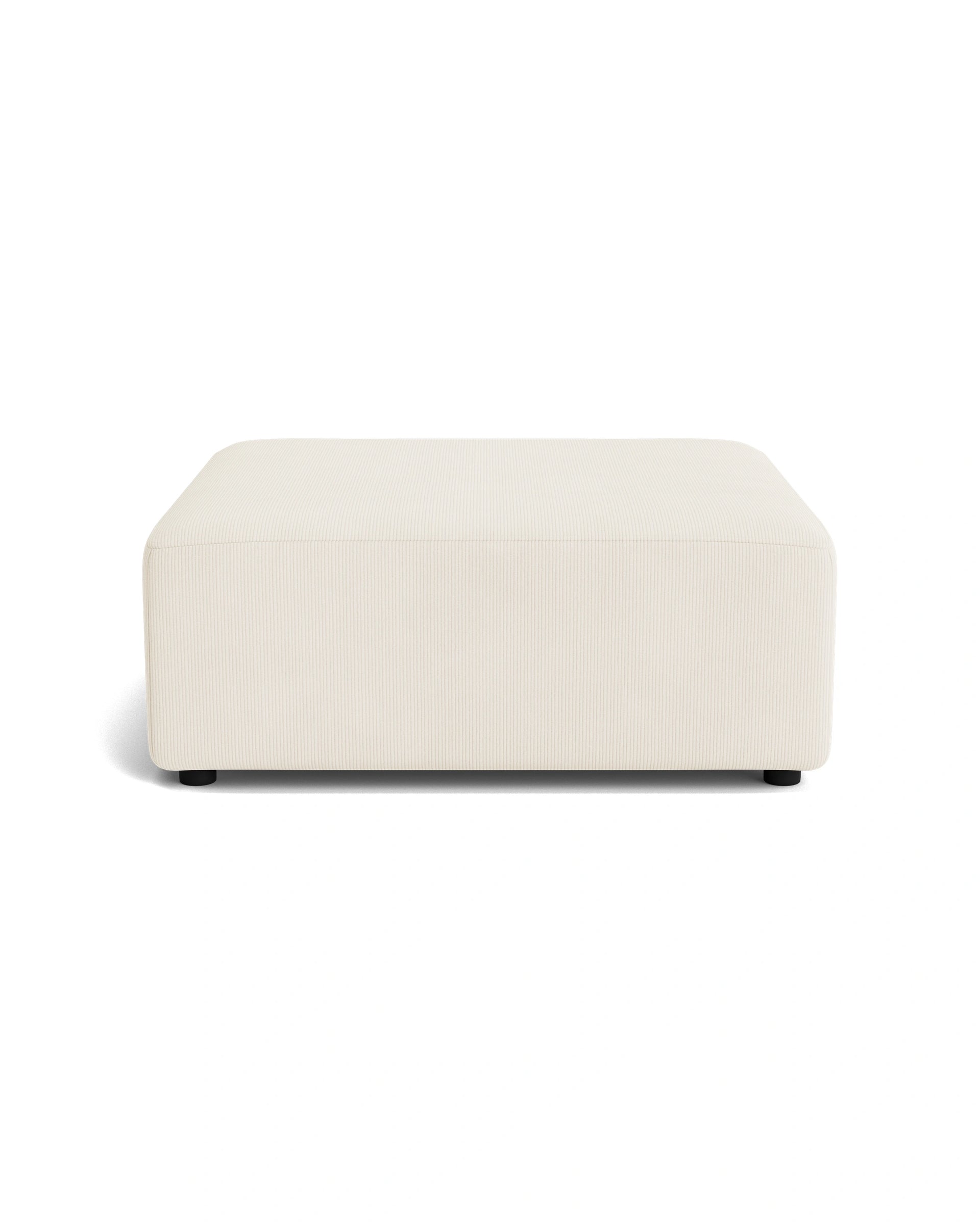 Stretch Ottoman - Corduroy Off White