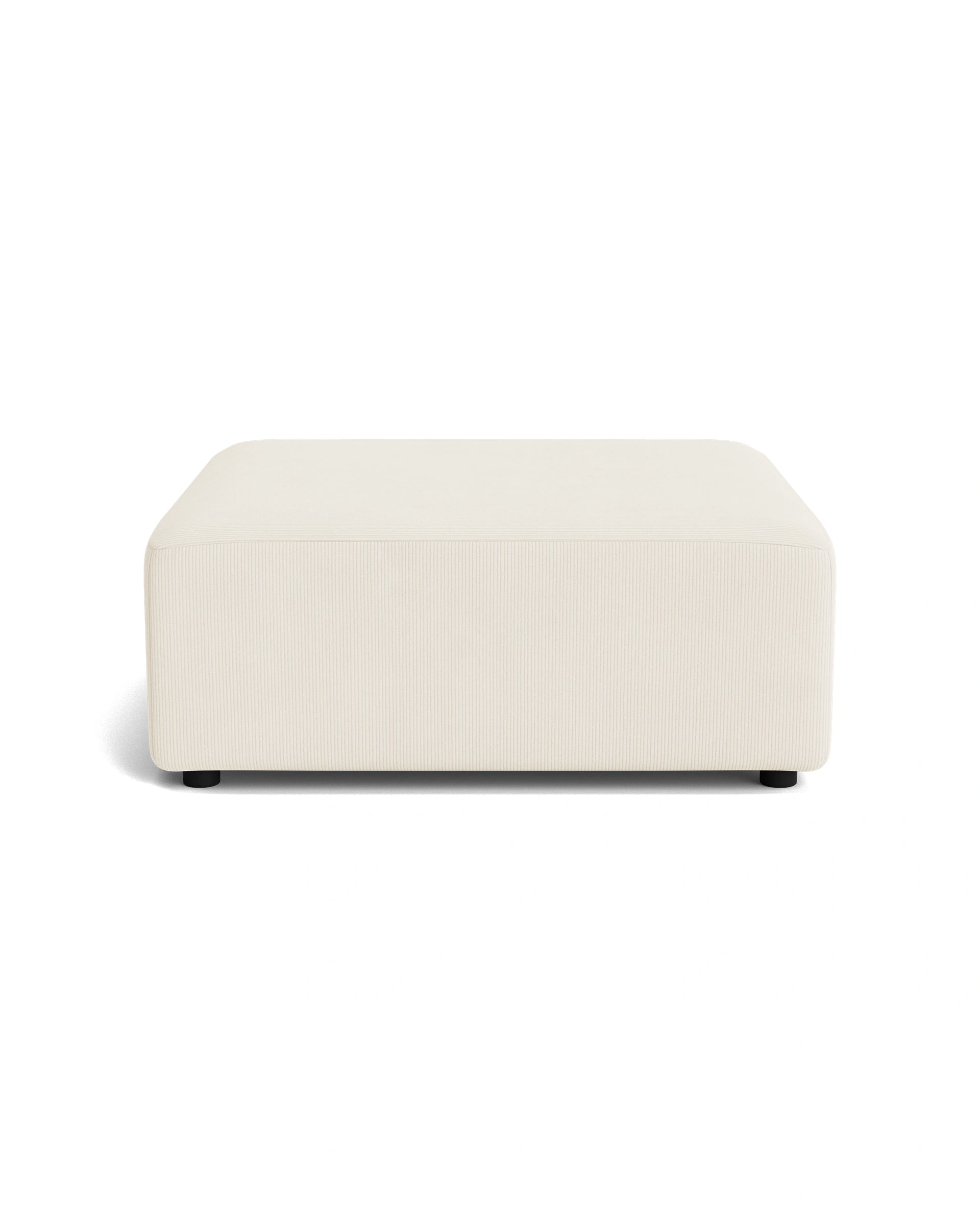 Stretch Ottoman - Corduroy Off White