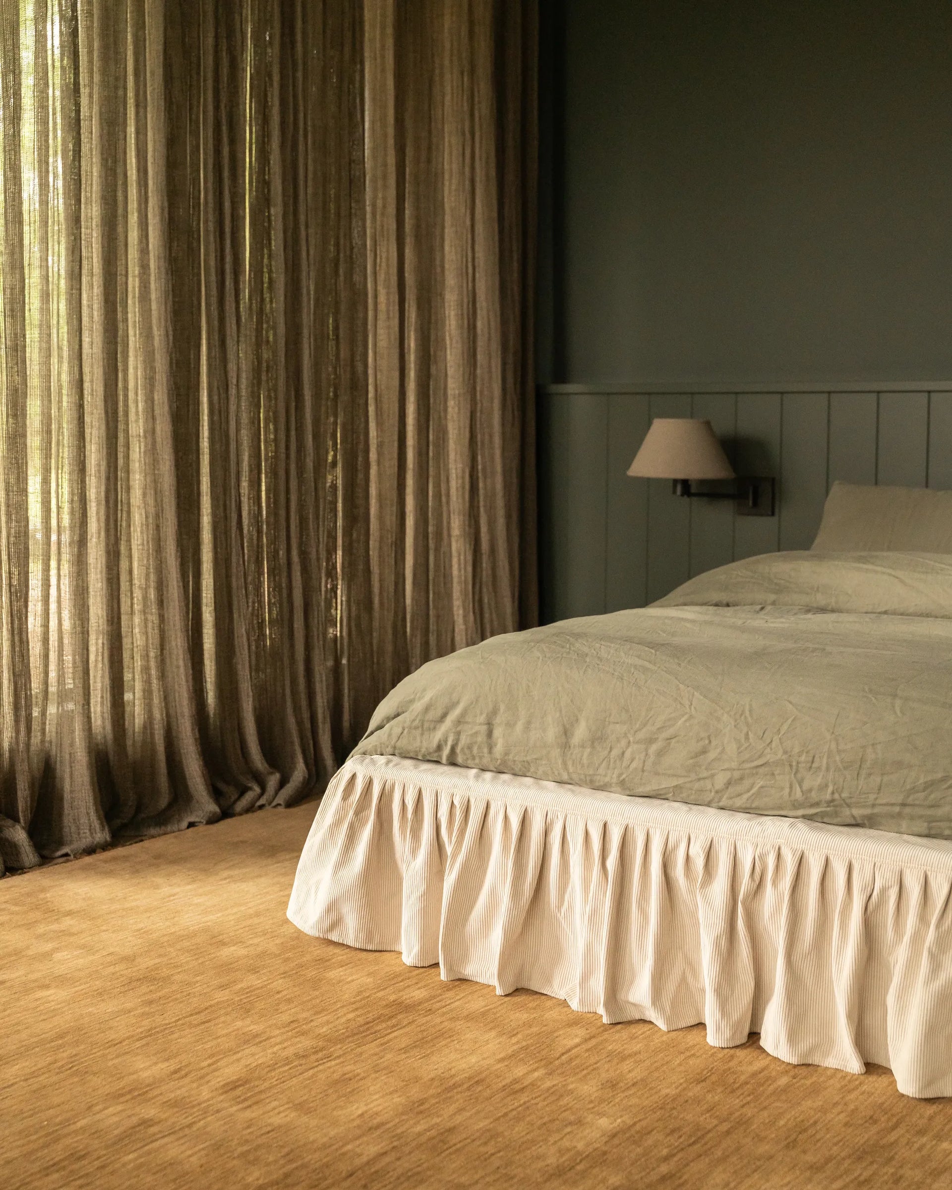 Ritual King Bed Skirt - Corduroy Off White