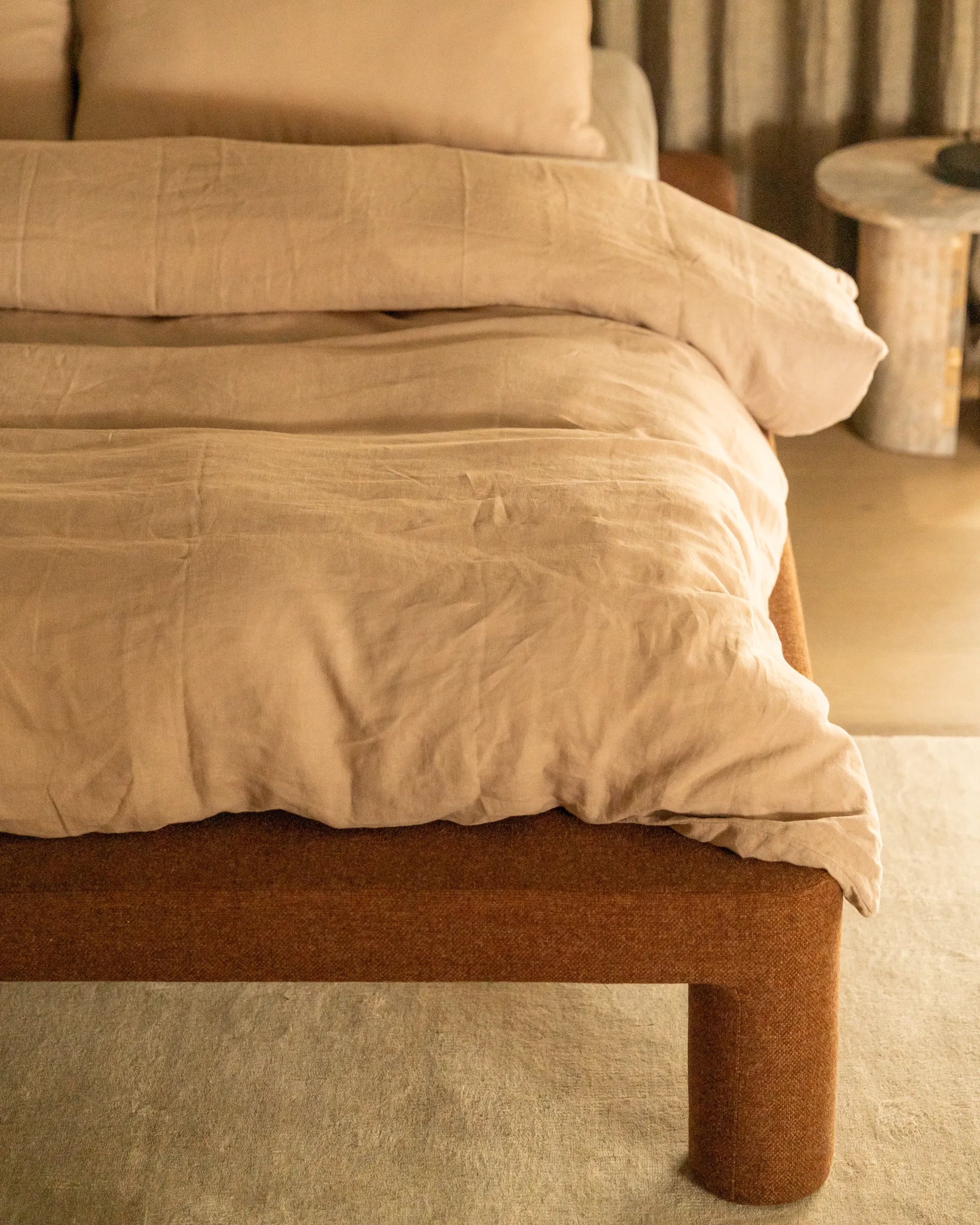 Ritual King Bed Frame - Fossil Chocolate