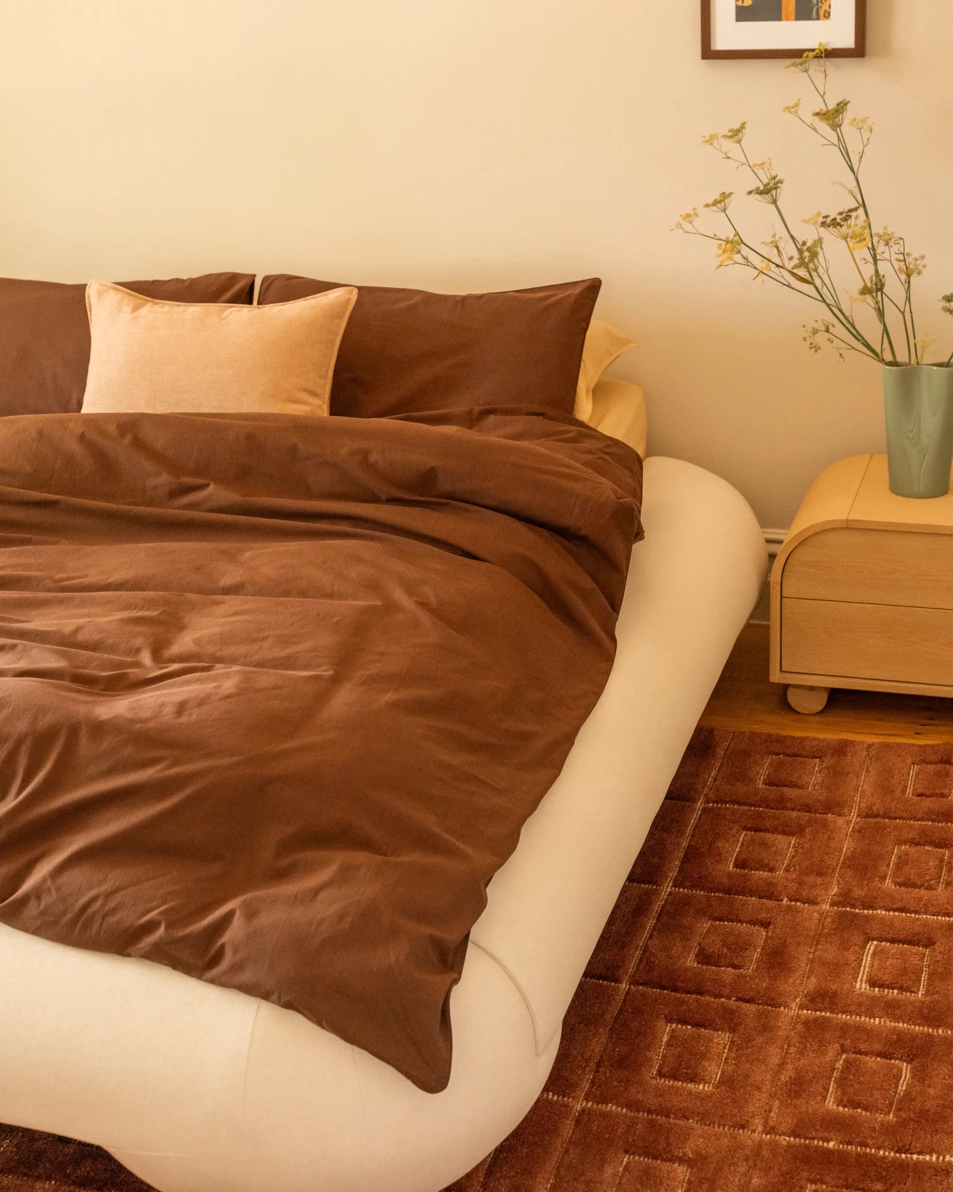 Lune King Bed - Eden Ecru