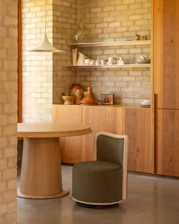 Follow Swivel Armchair - Eden Leaf