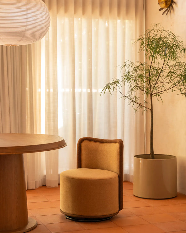 Follow Swivel Armchair - Fossil Fawn