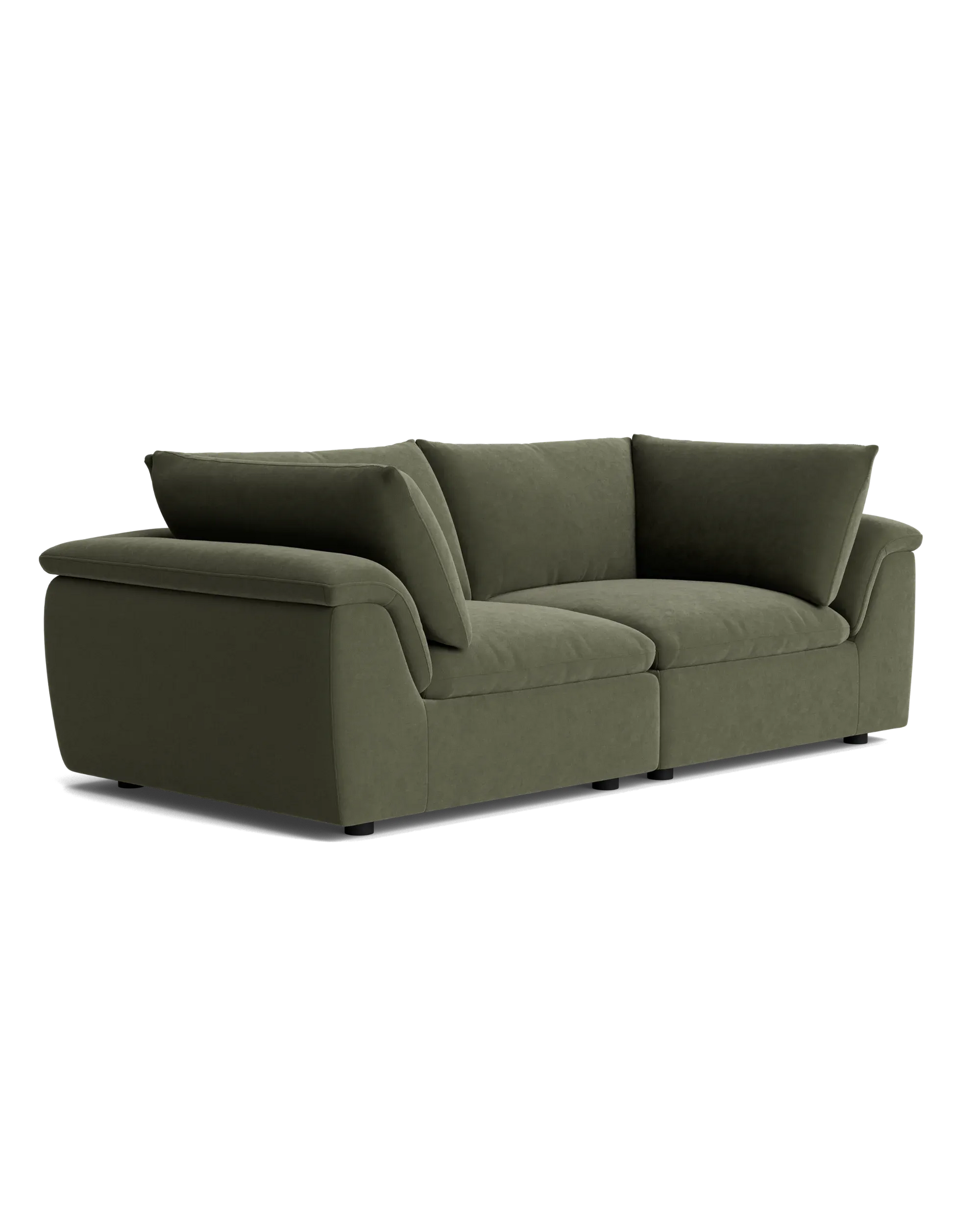 Melt 3 Seater Sofa - Eden Leaf