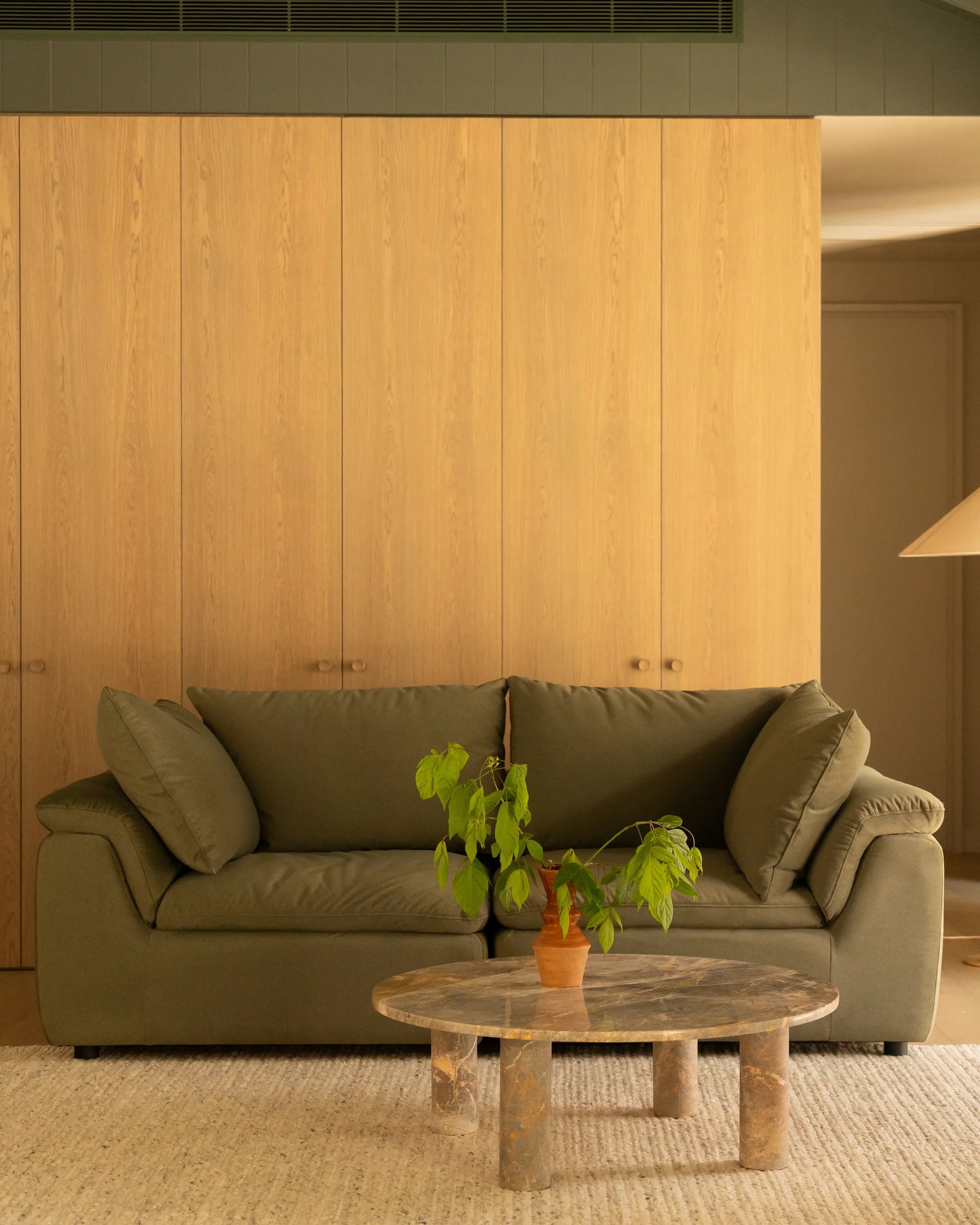 Melt 3 Seater Sofa - Eden Leaf