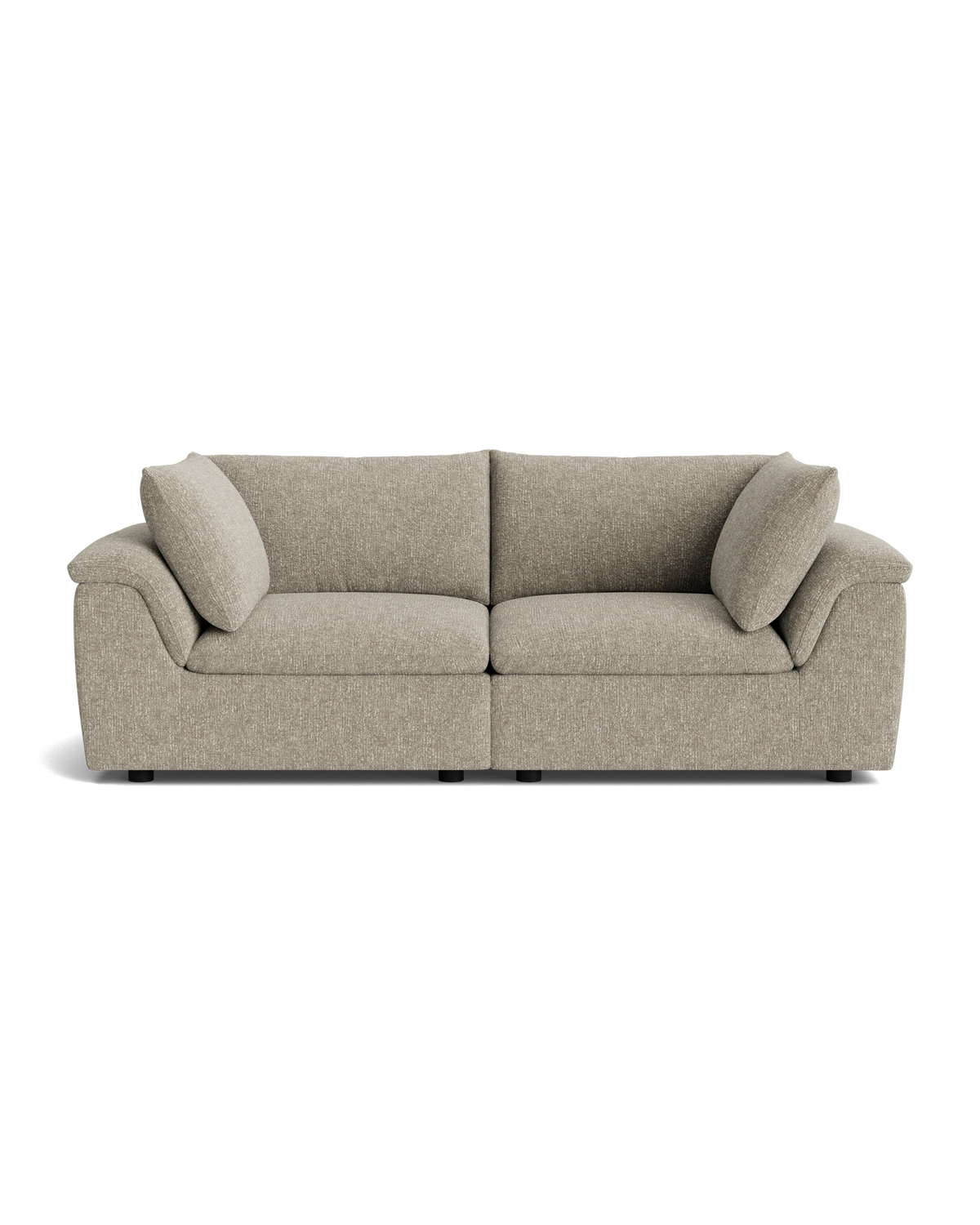 Melt 3 Seater Sofa - Fleck Smoke