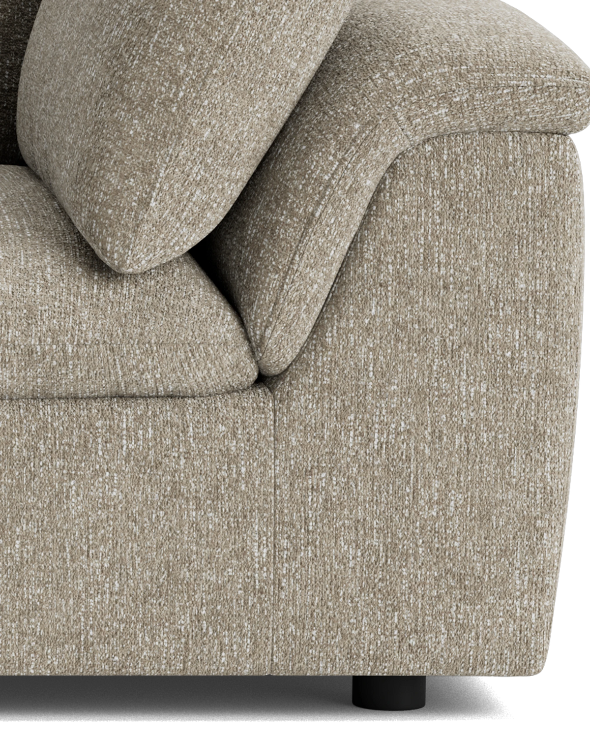 Melt 3 Seater Sofa - Fleck Smoke