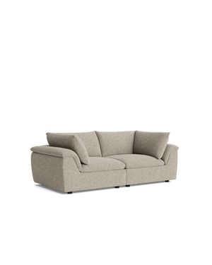 Melt 3 Seater Sofa - Fleck Smoke