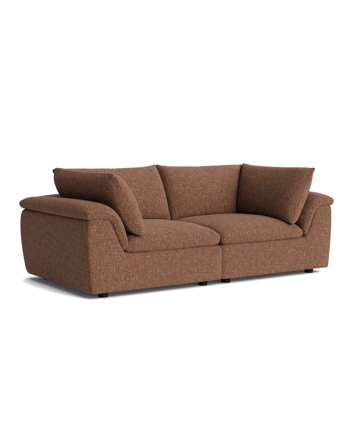 Melt 3 Seater Sofa - Fleck Rust