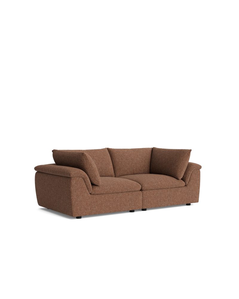 Melt 3 Seater Sofa - Fleck Rust
