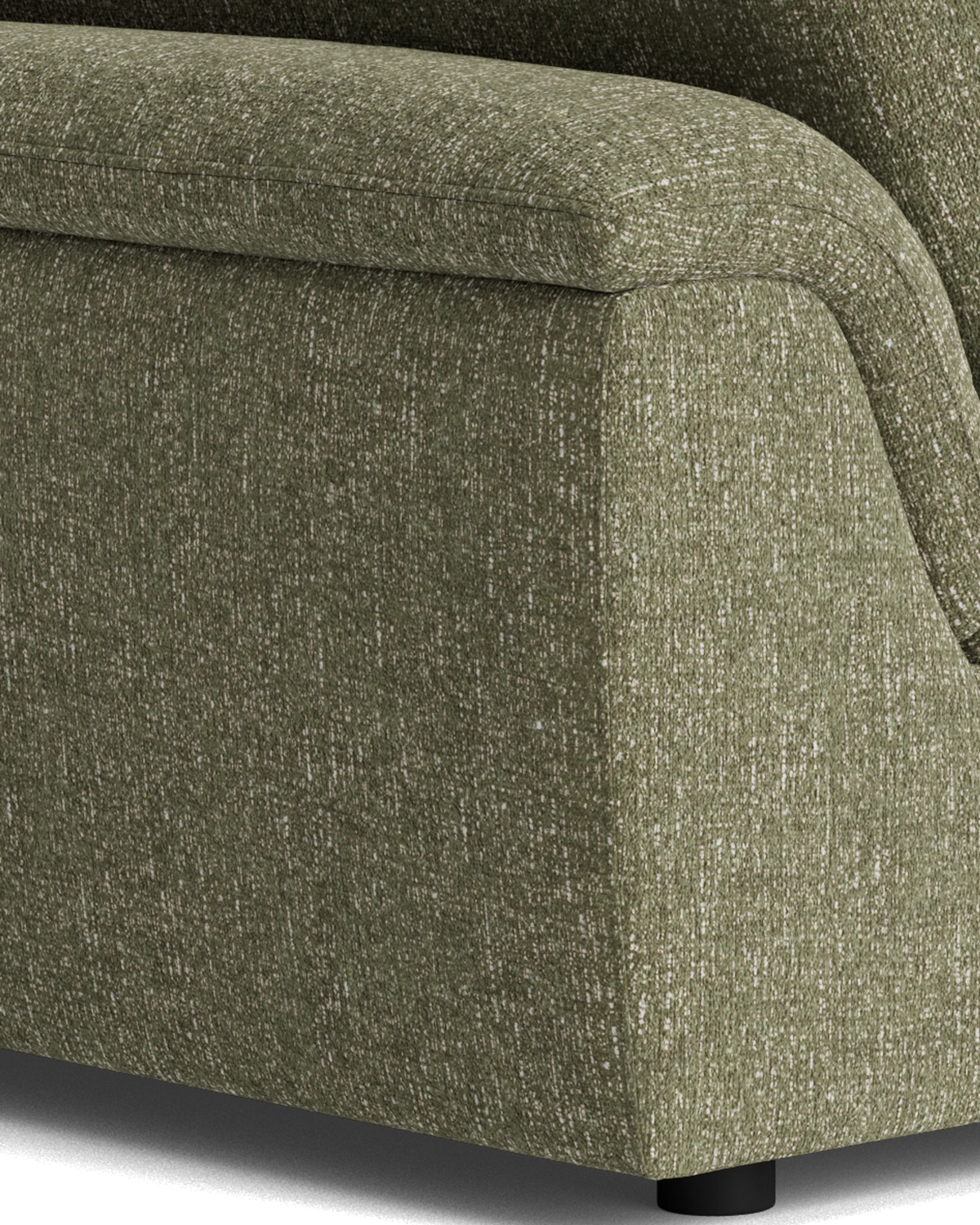 Melt 3 Seater Sofa - Fleck Olive