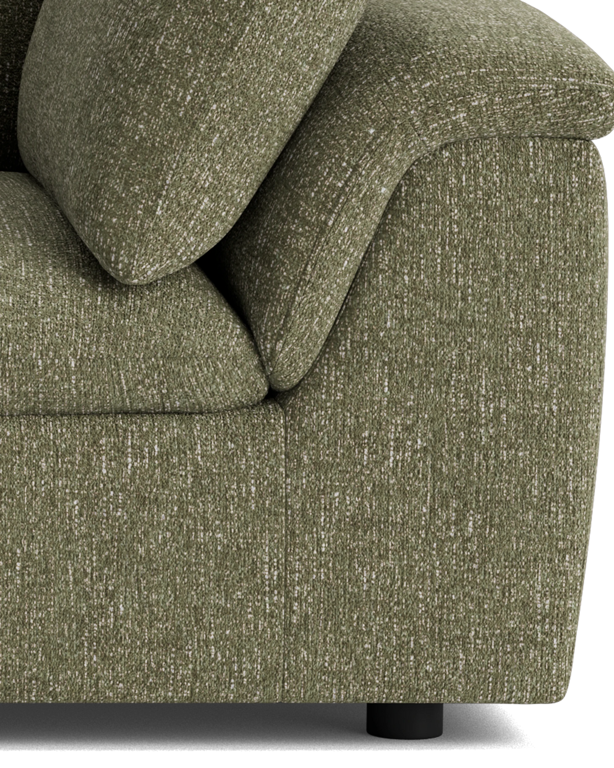 Melt 3 Seater Sofa - Fleck Olive