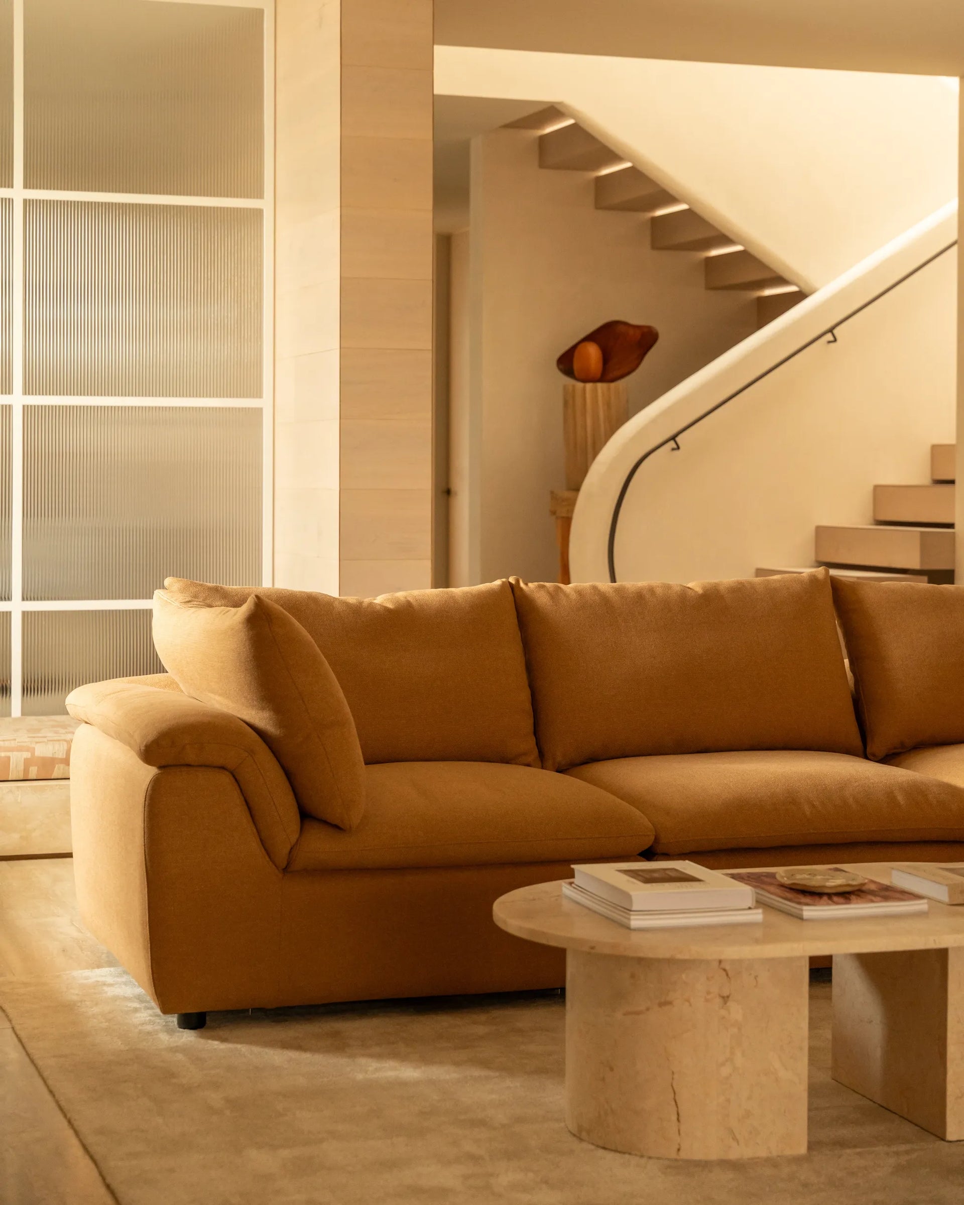 Melt 3 Seater Sofa - Fossil Fawn