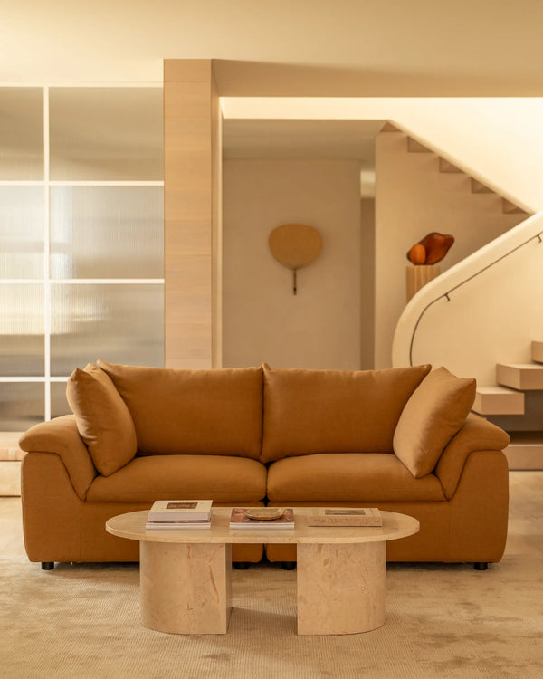 Melt 3 Seater Sofa - Fossil Fawn