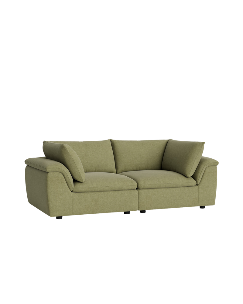 Melt 3 Seater Sofa - Fossil Eucalyptus