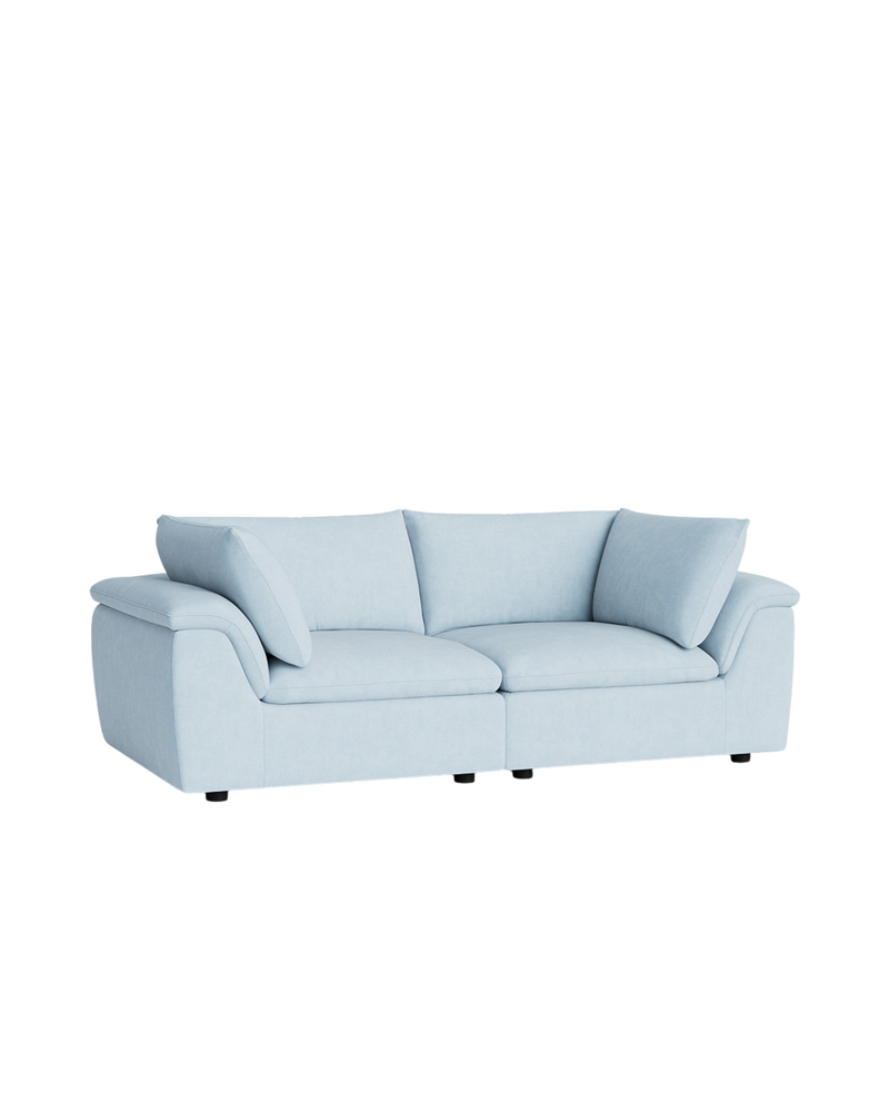 Melt 3 Seater Sofa - Fossil Powder Blue