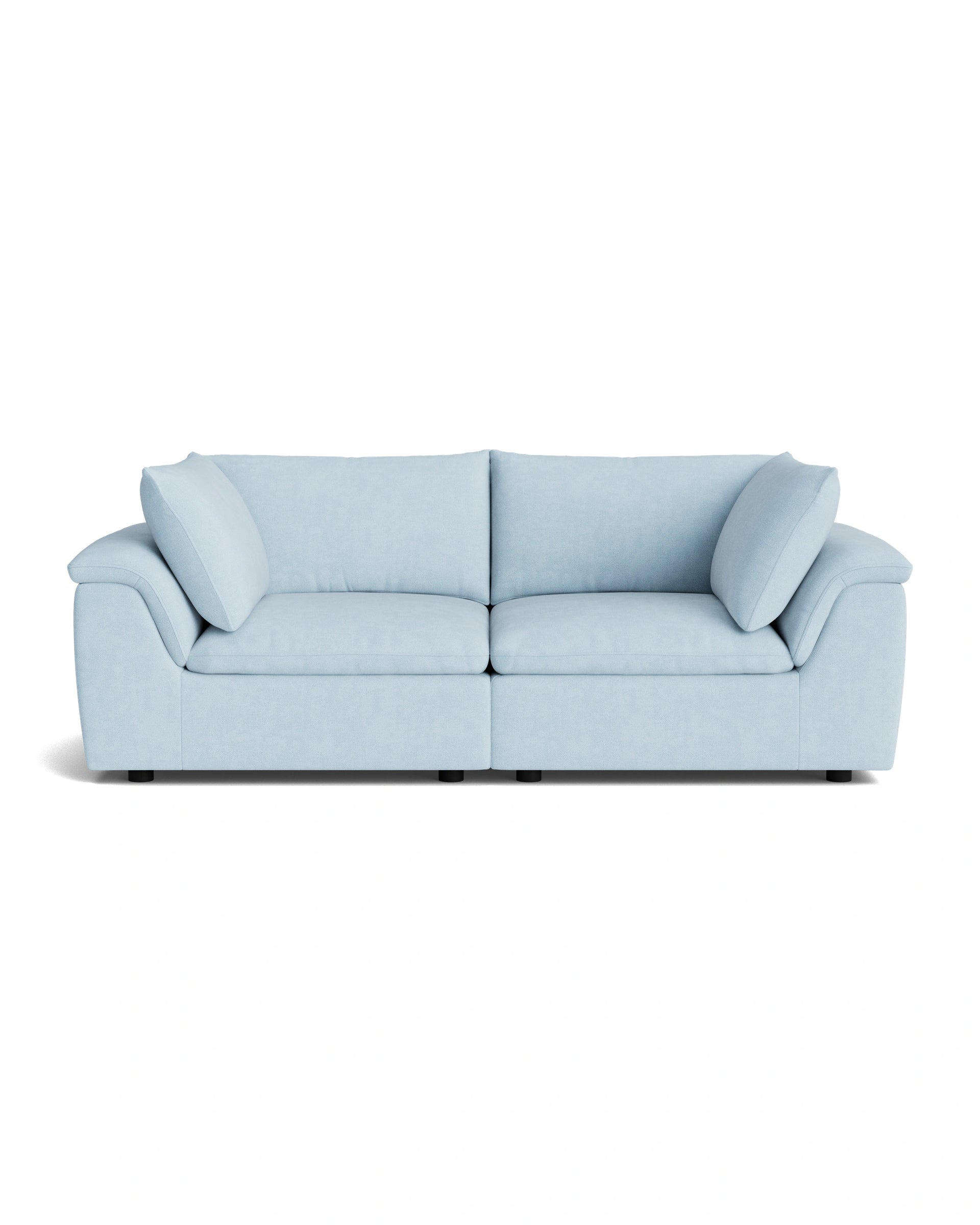 Melt 3 Seater Sofa - Fossil Powder Blue