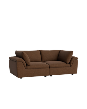 Melt 3 Seater Sofa - Fossil Chocolate