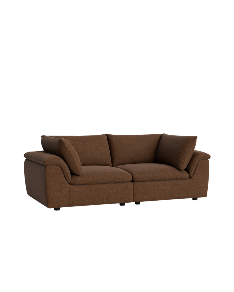Melt 3 Seater Sofa - Fossil Chocolate