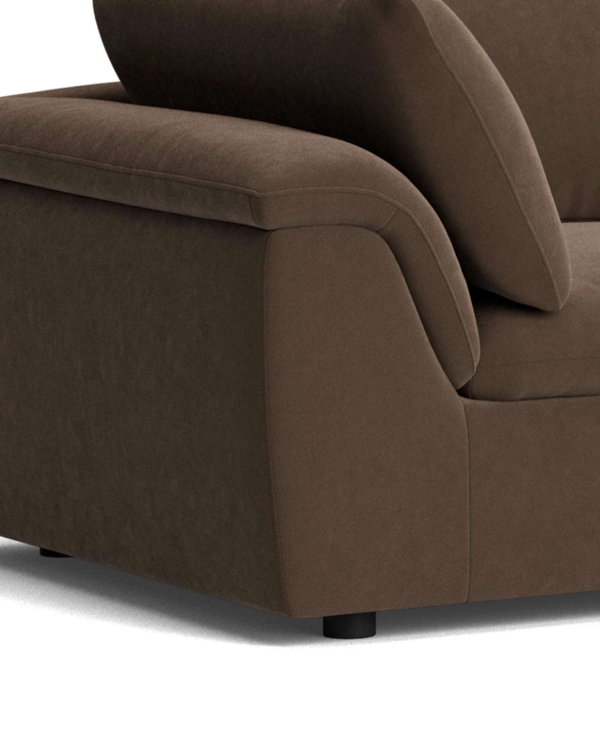 Melt 4 Seater Chaise Sofa - Eden Java