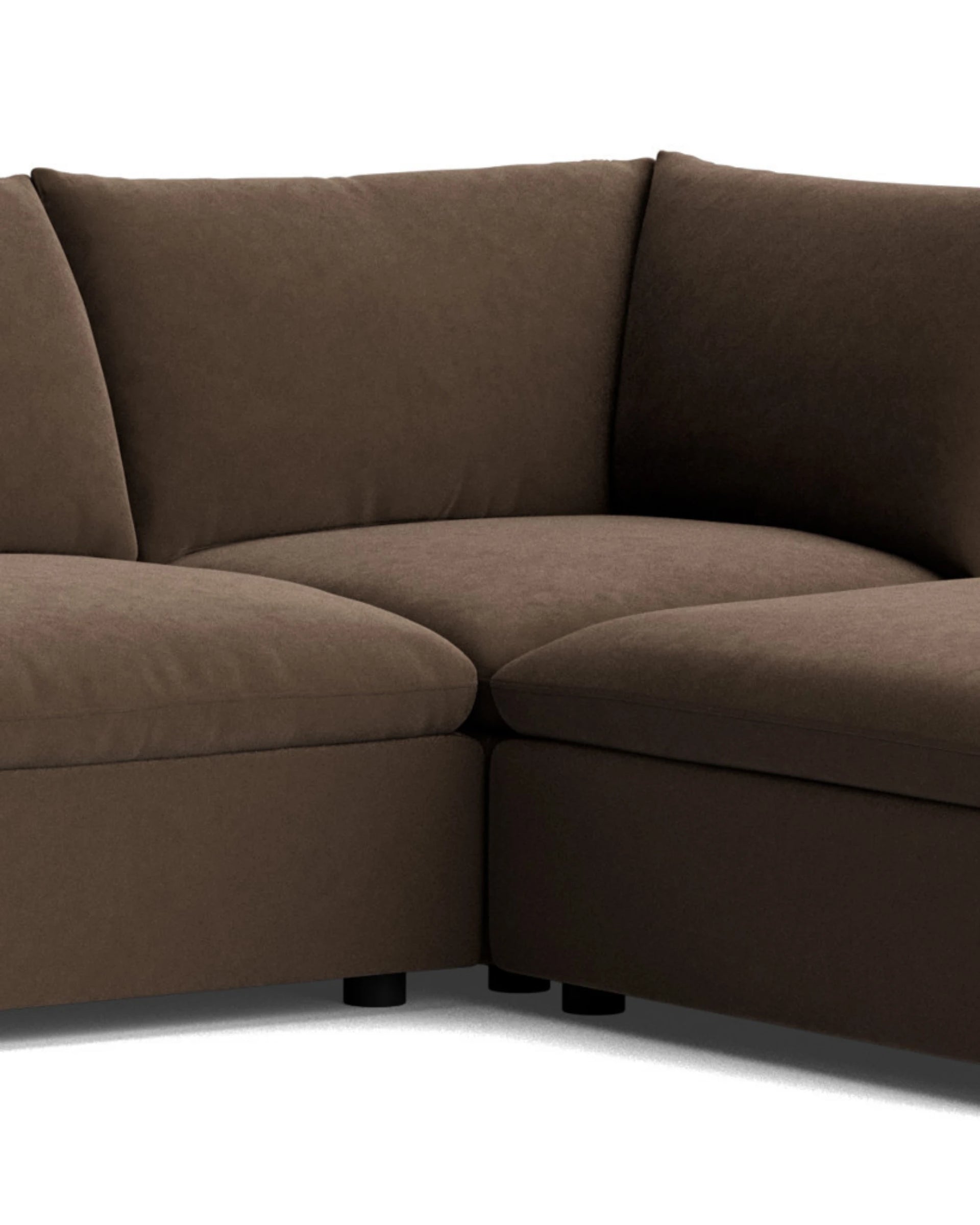 Melt 4 Seater Chaise Sofa - Eden Java