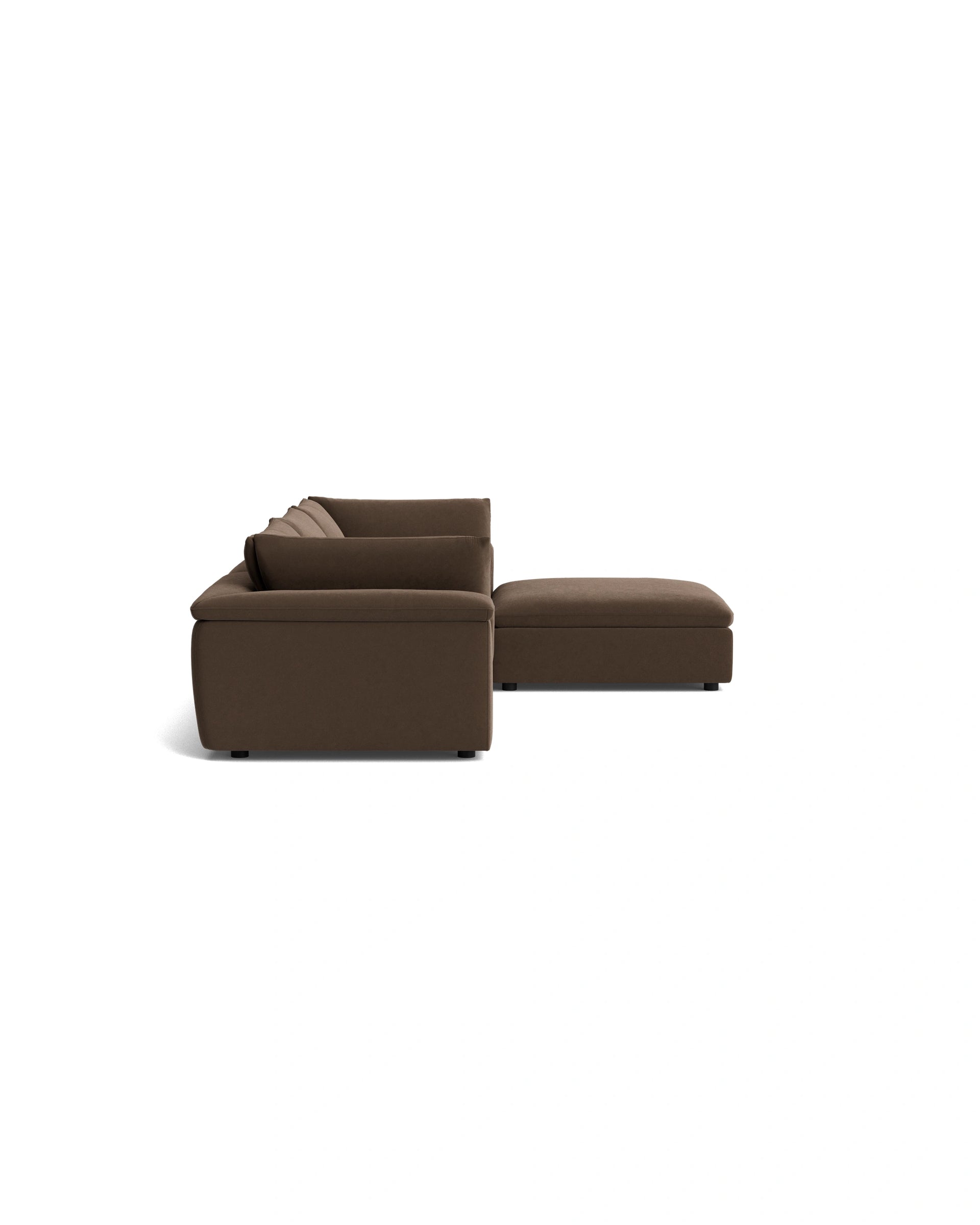 Melt 4 Seater Chaise Sofa - Eden Java