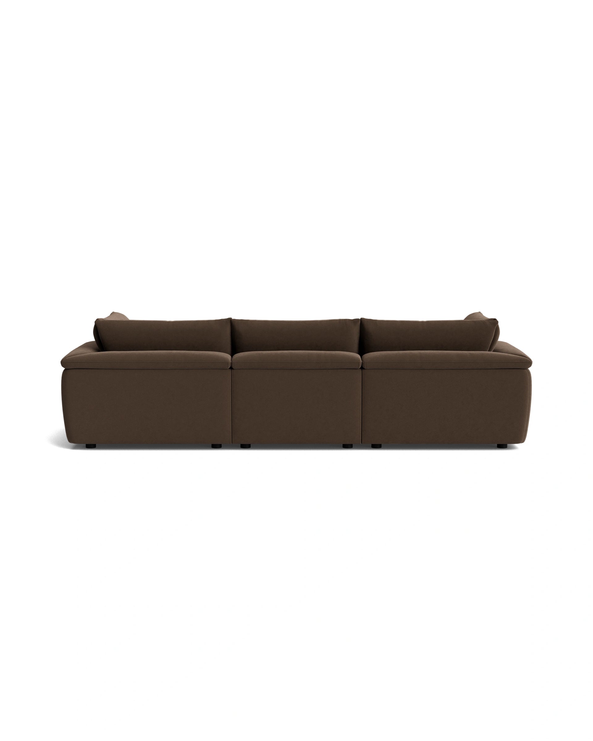 Melt 4 Seater Chaise Sofa - Eden Java