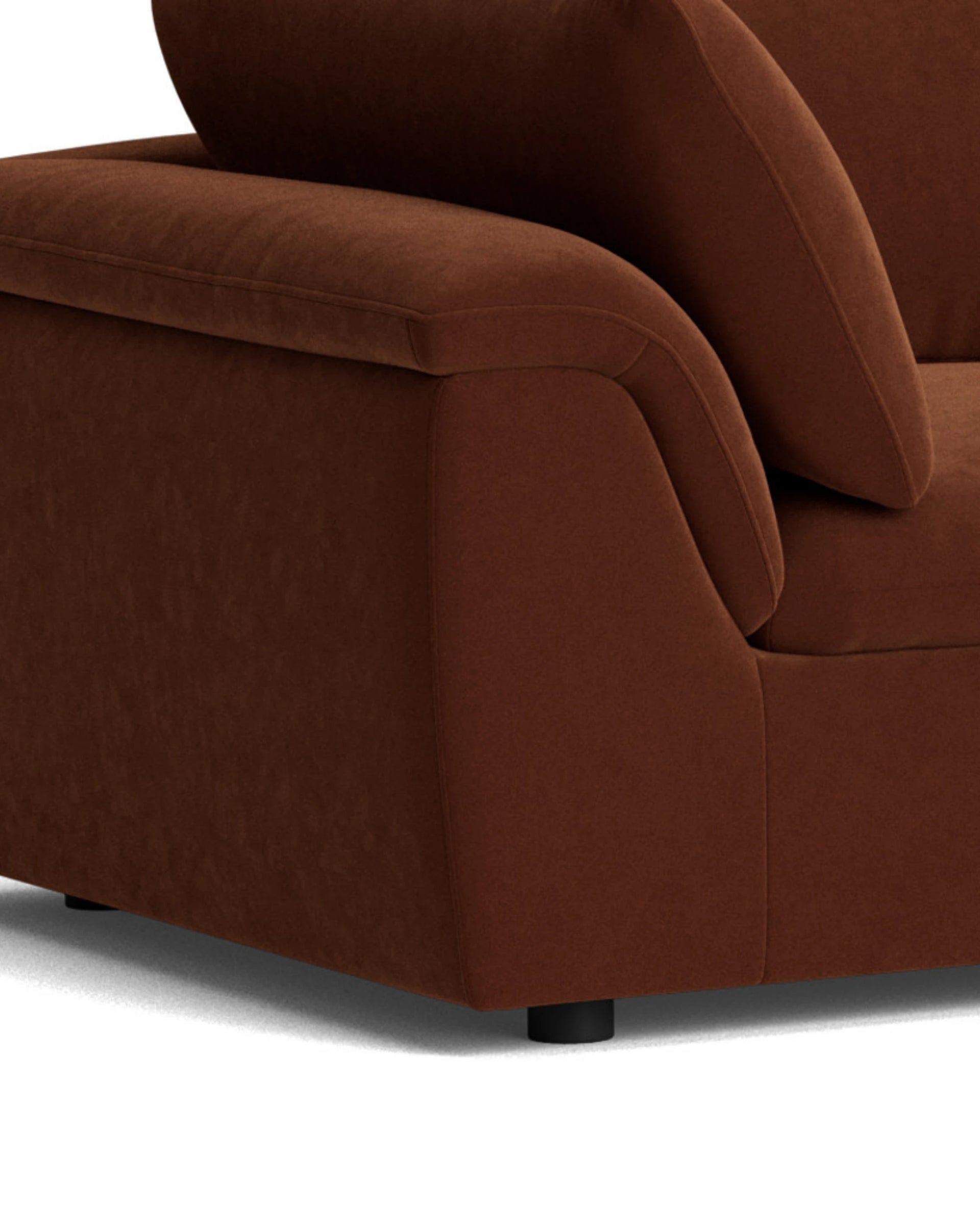 Melt 4 Seater Chaise Sofa - Eden Brick