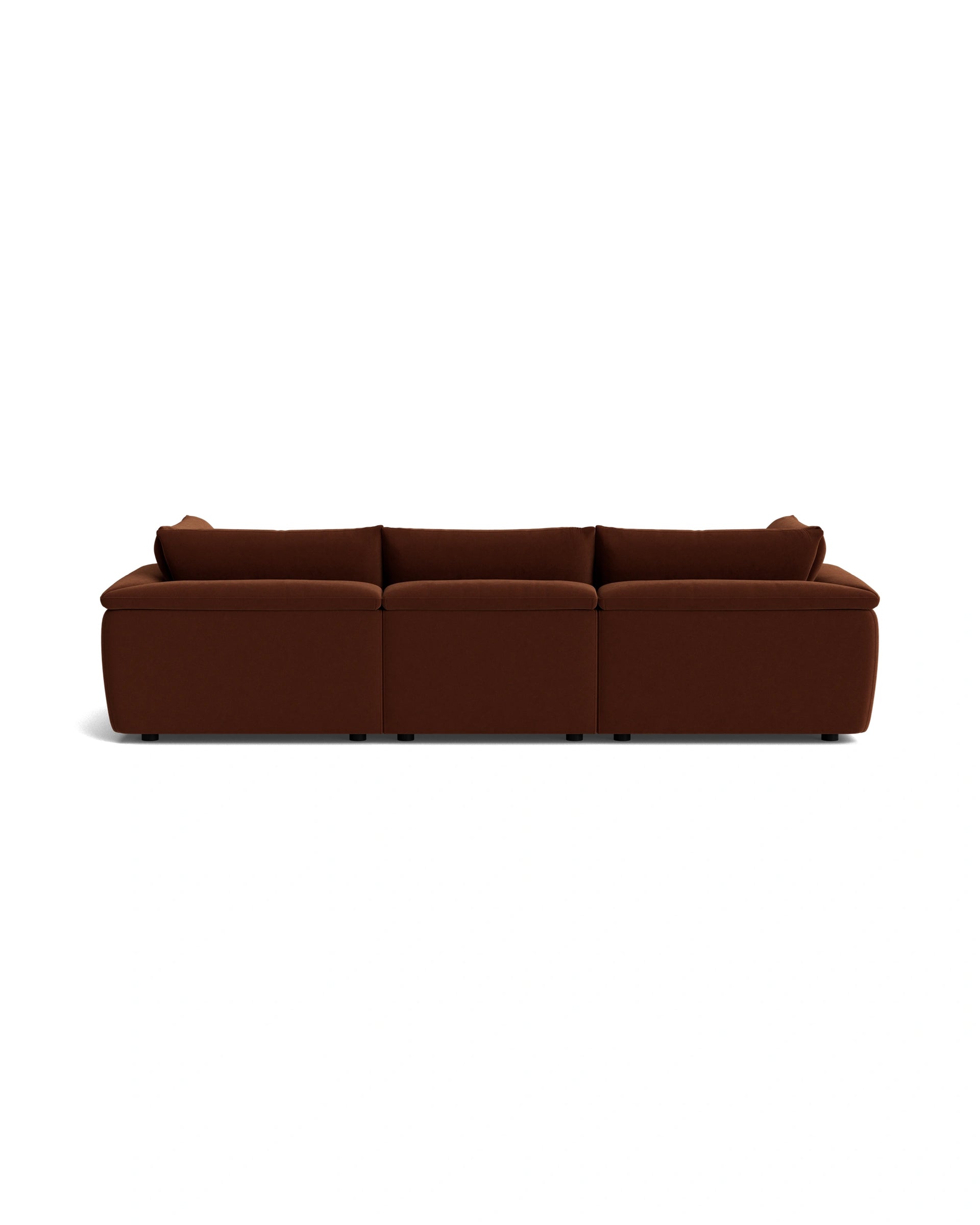 Melt 4 Seater Chaise Sofa - Eden Brick