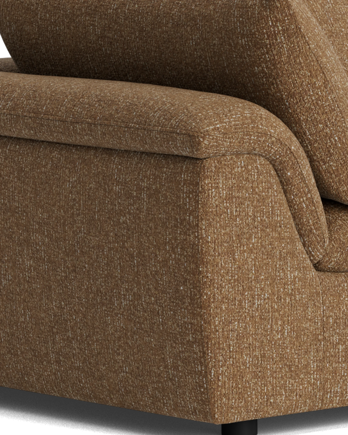 Melt 4 Seater Chaise Sofa - Fleck Ginger