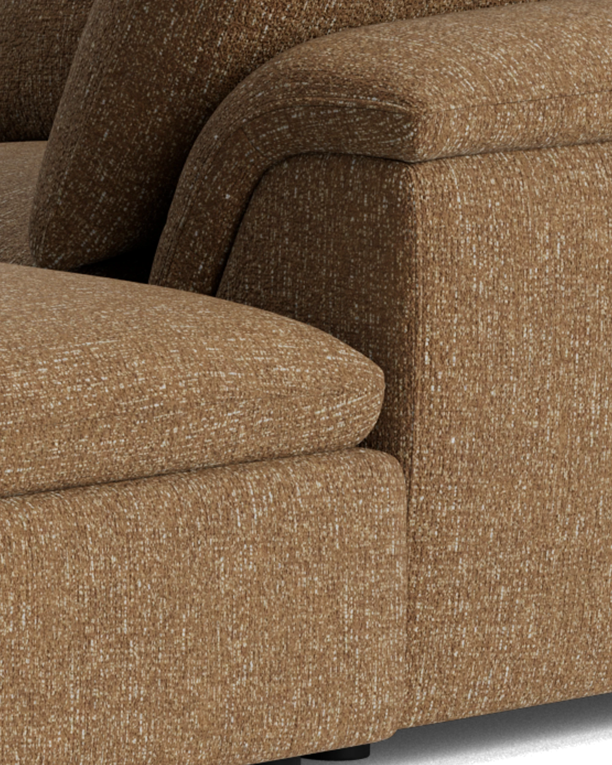 Melt 4 Seater Chaise Sofa - Fleck Ginger
