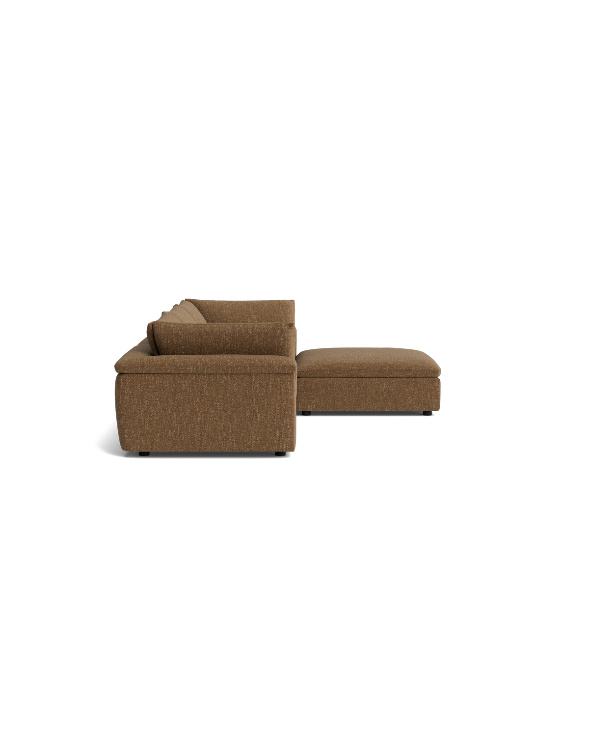 Melt 4 Seater Chaise Sofa - Fleck Ginger