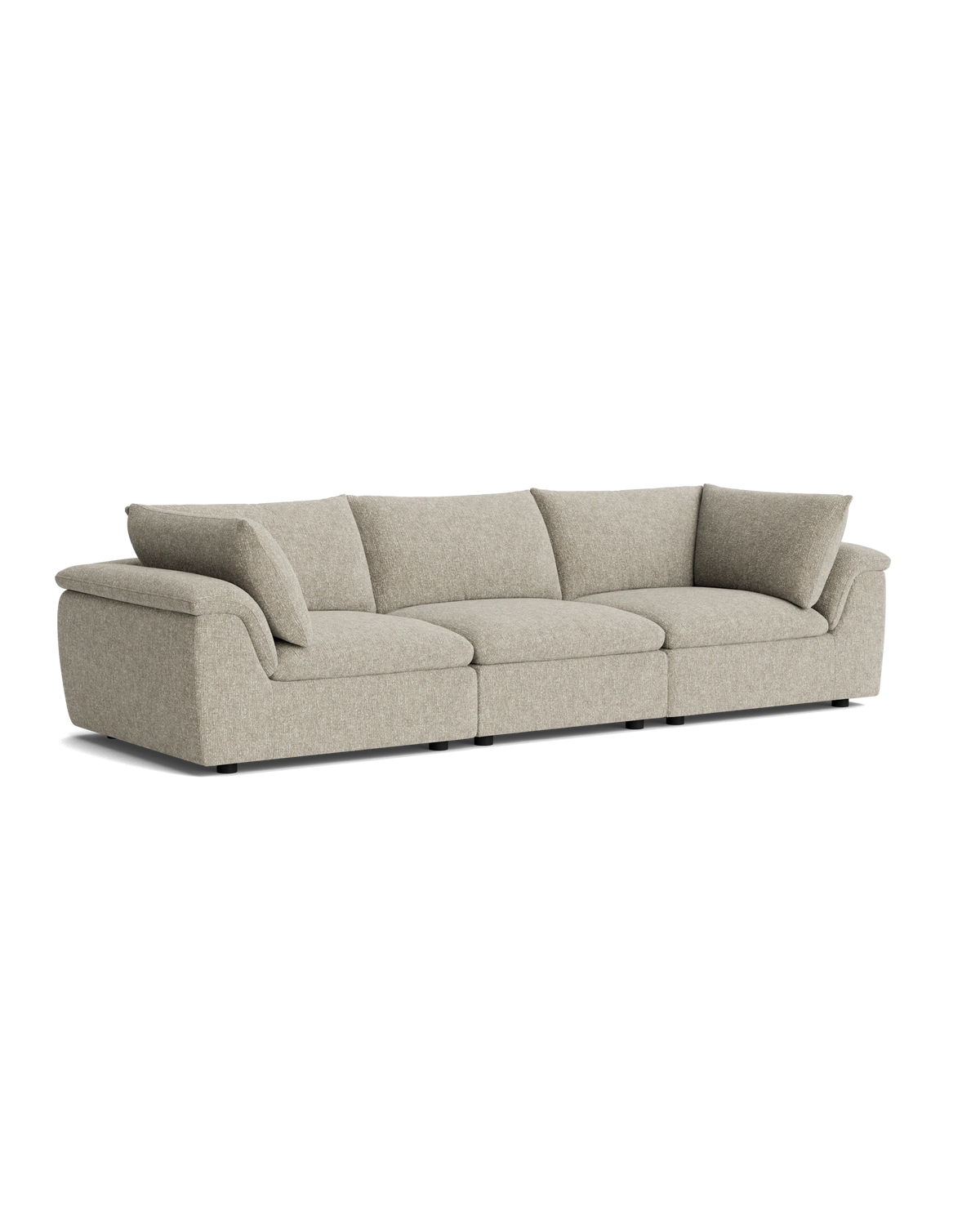 Melt 4 Seater Sofa - Fleck Smoke