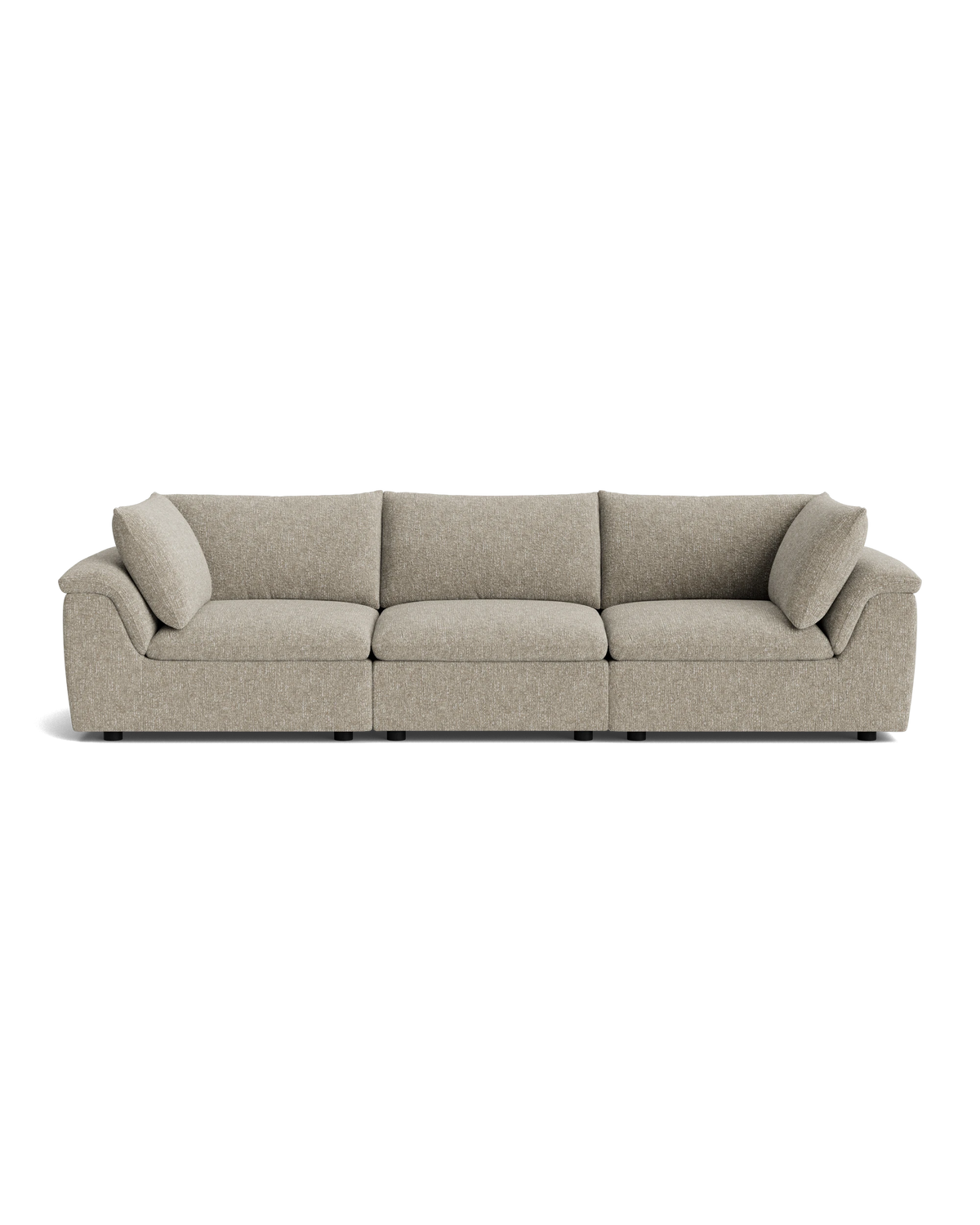 Melt 4 Seater Sofa - Fleck Smoke
