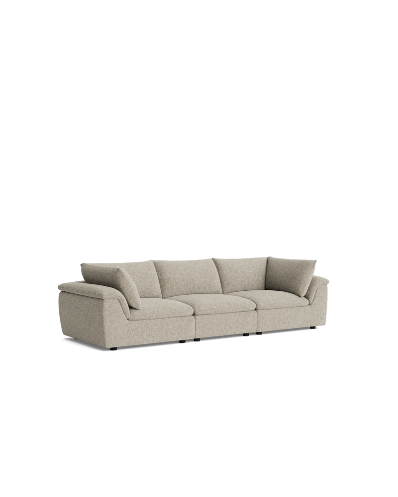 Melt 4 Seater Sofa - Fleck Smoke