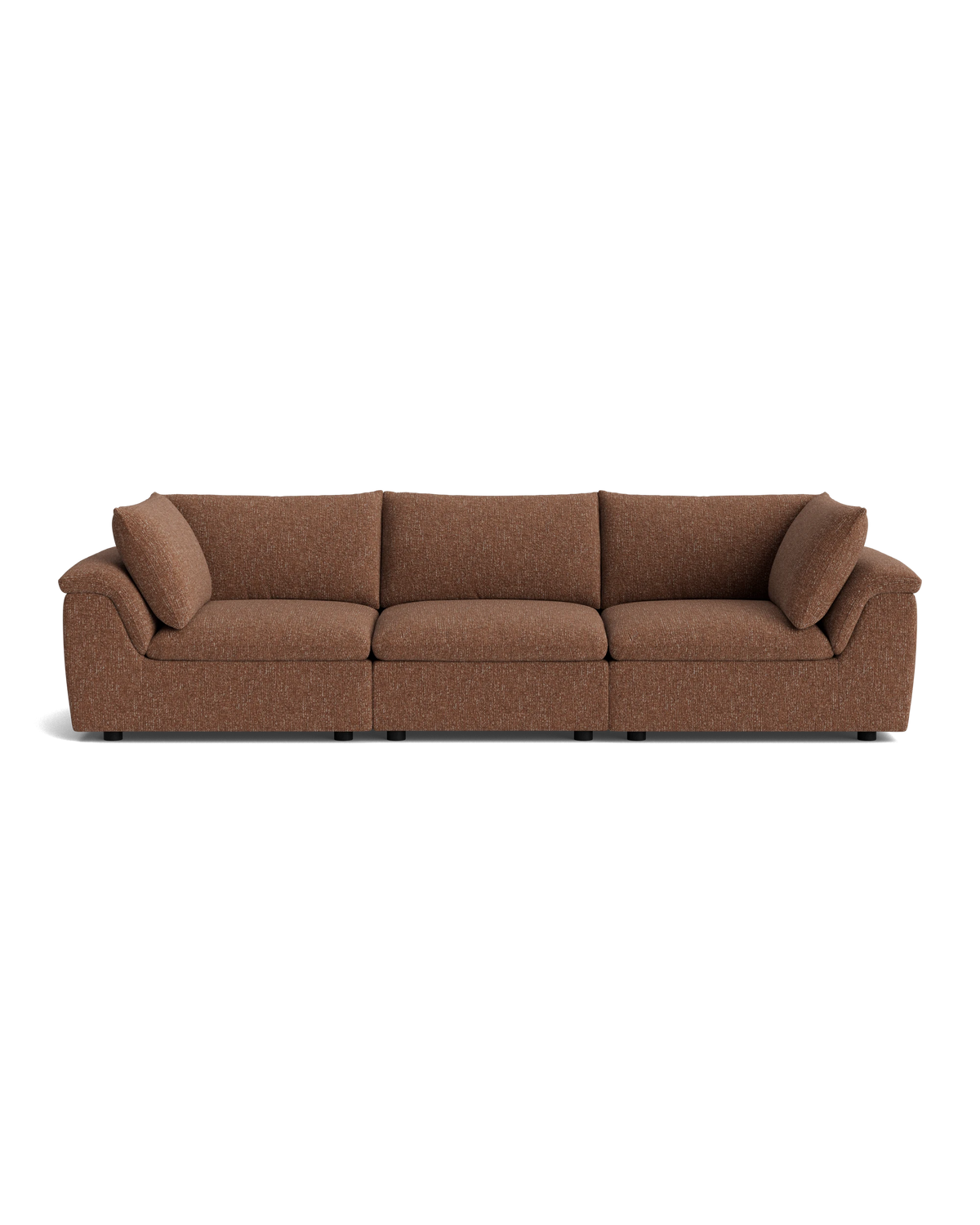 Melt 4 Seater Sofa - Fleck Rust