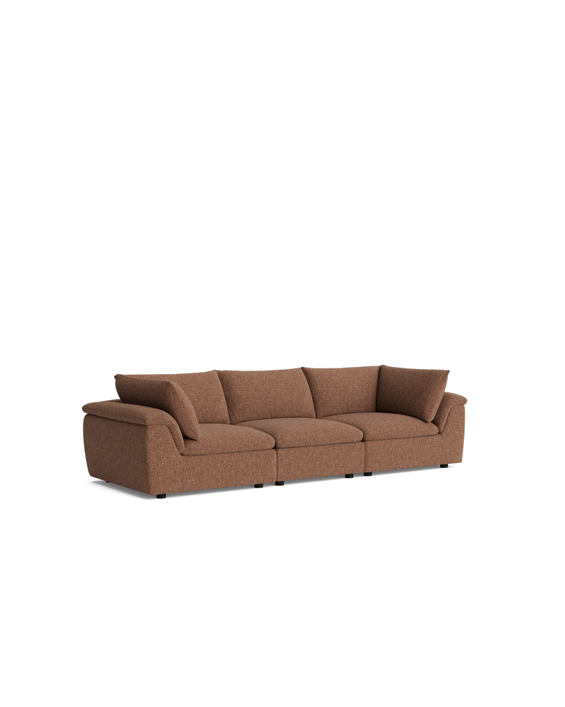 Melt 4 Seater Sofa - Fleck Rust