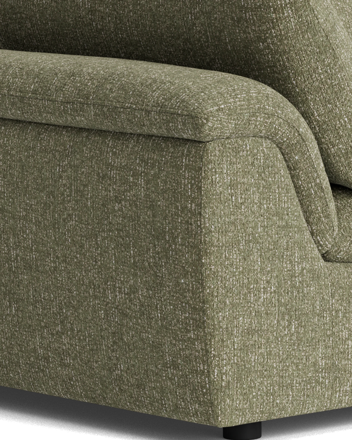 Melt 4 Seater Sofa - Fleck Olive