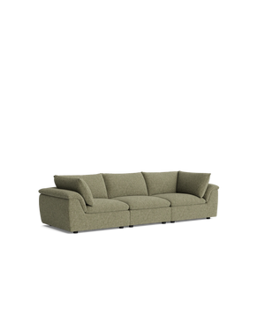 Melt 4 Seater Sofa - Fleck Olive