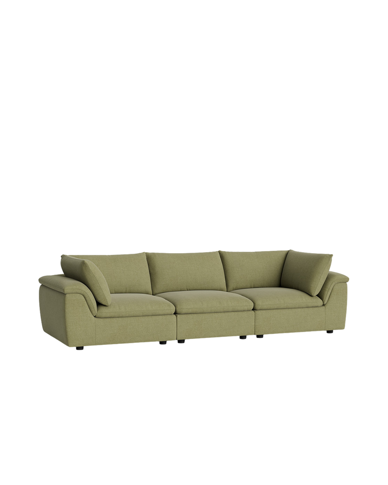 Melt 4 Seater Sofa - Fossil Eucalyptus