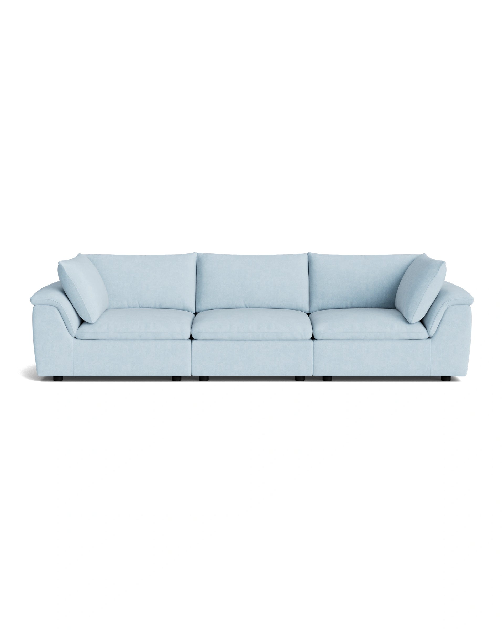 Melt 4 Seater Sofa - Fossil Powder Blue