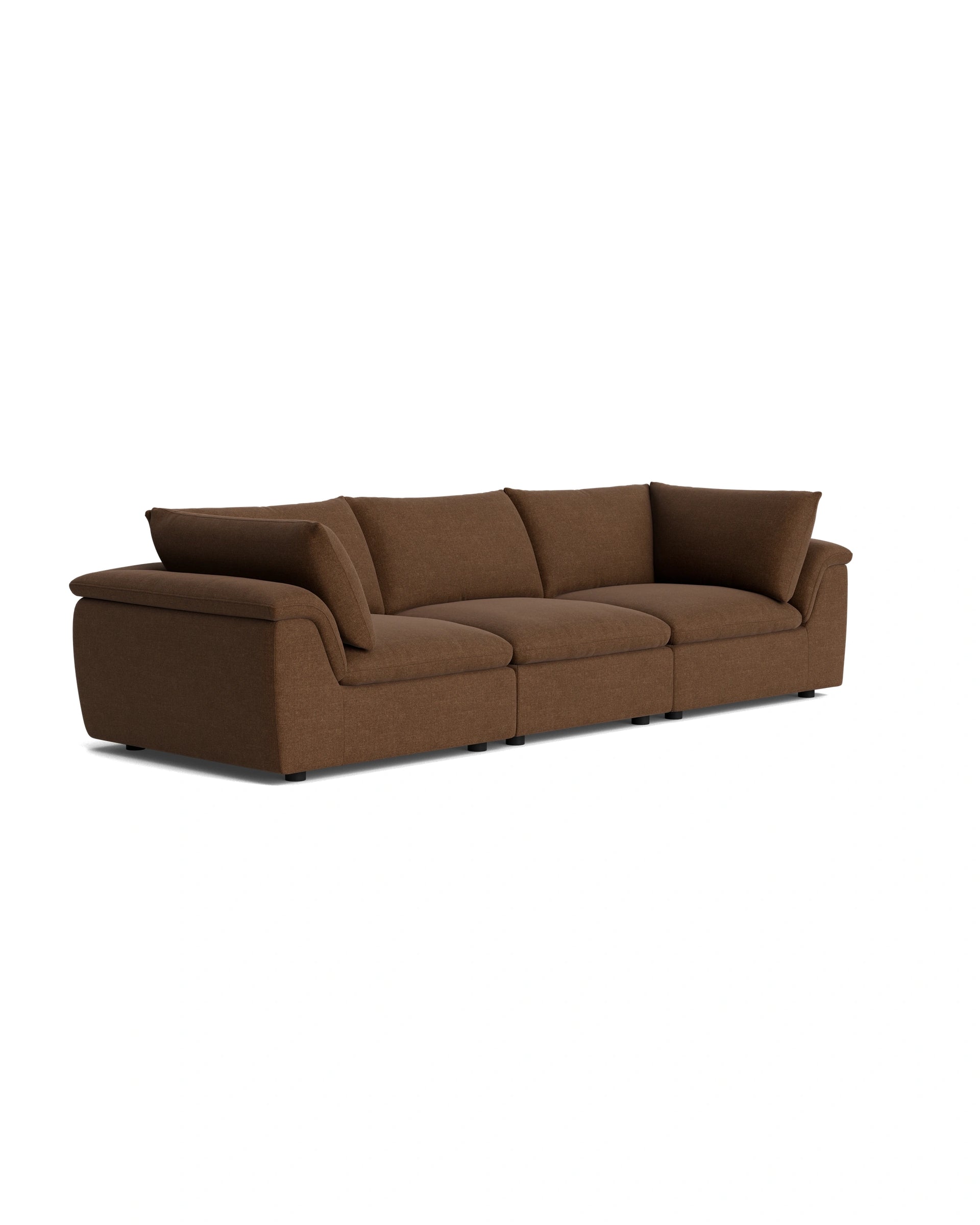 Melt 4 Seater Sofa - Fossil Chocolate